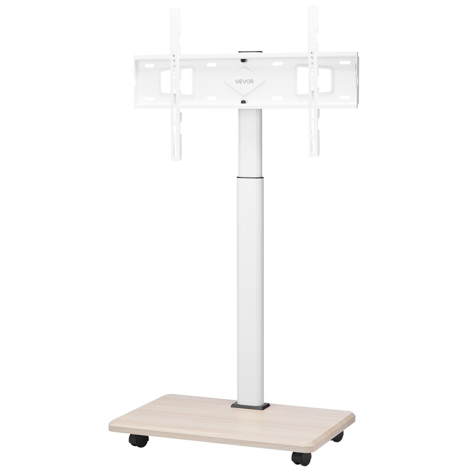 Rolling TV Stand Mobile Cart 32-70" Screens Height Adjustable 25° Rotation 45kg