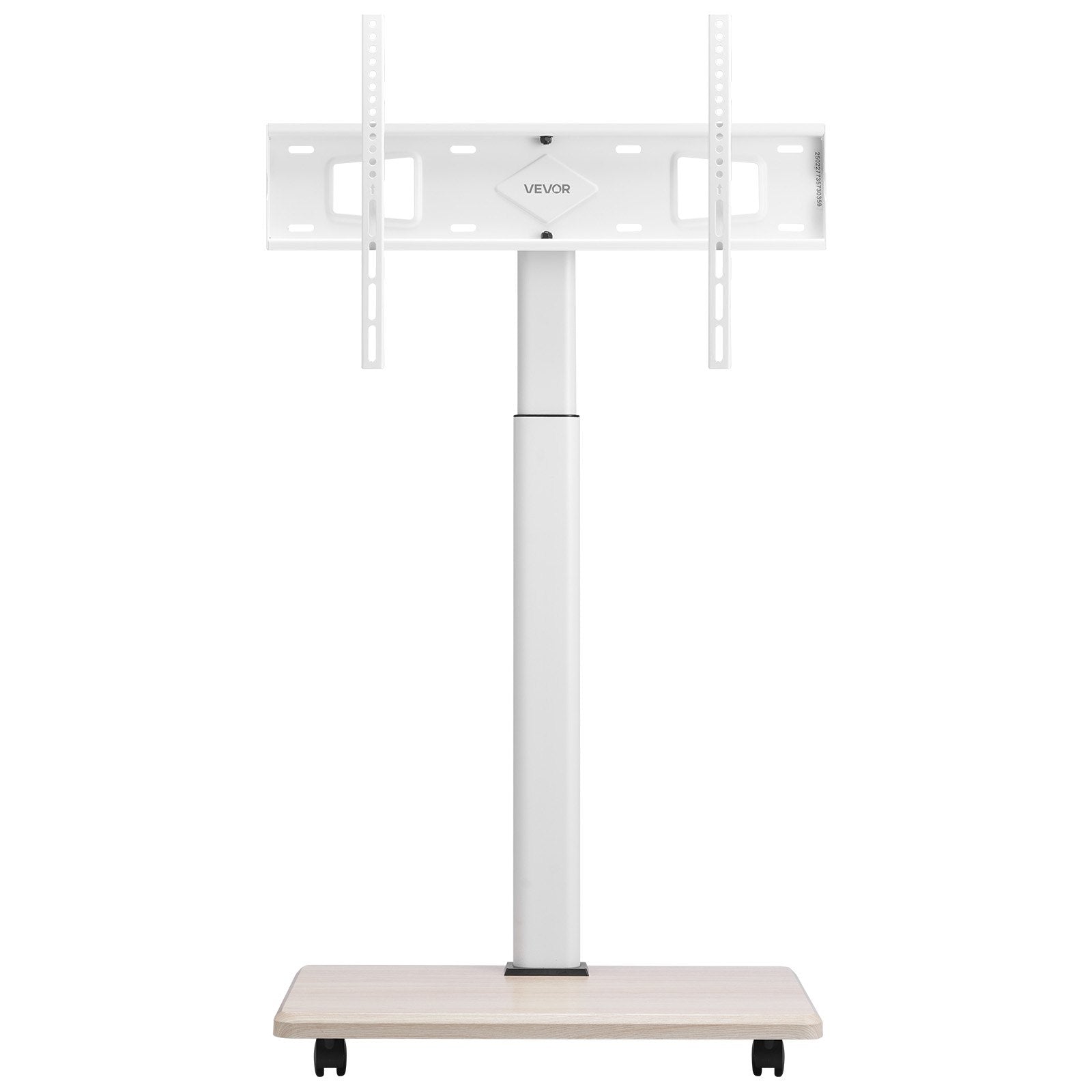 Rolling TV Stand Mobile Cart 32-70" Screens Height Adjustable 25° Rotation 45kg