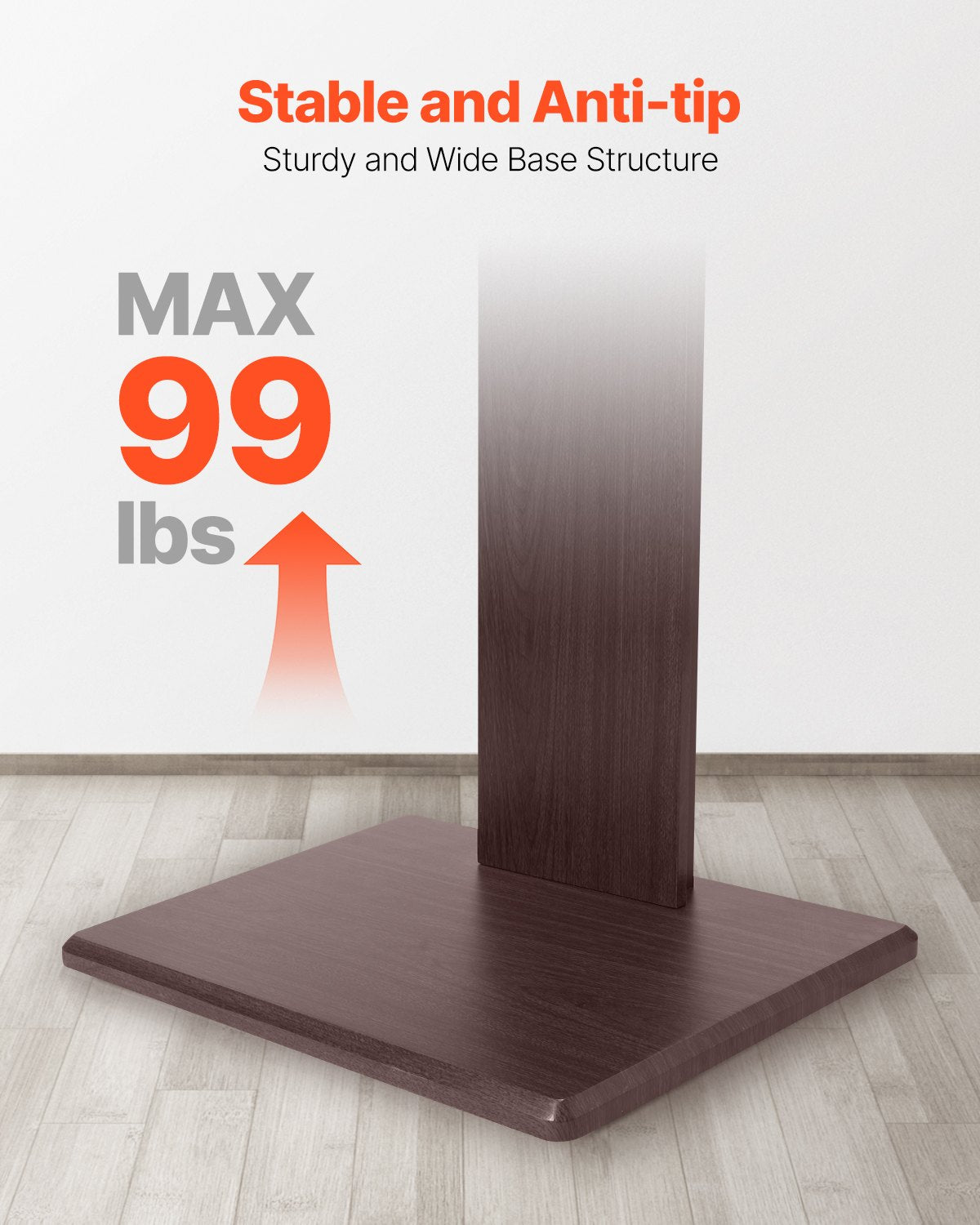 Universal Table Top TV Stand for 32-70 Inch Screens Swivel and Adjustable