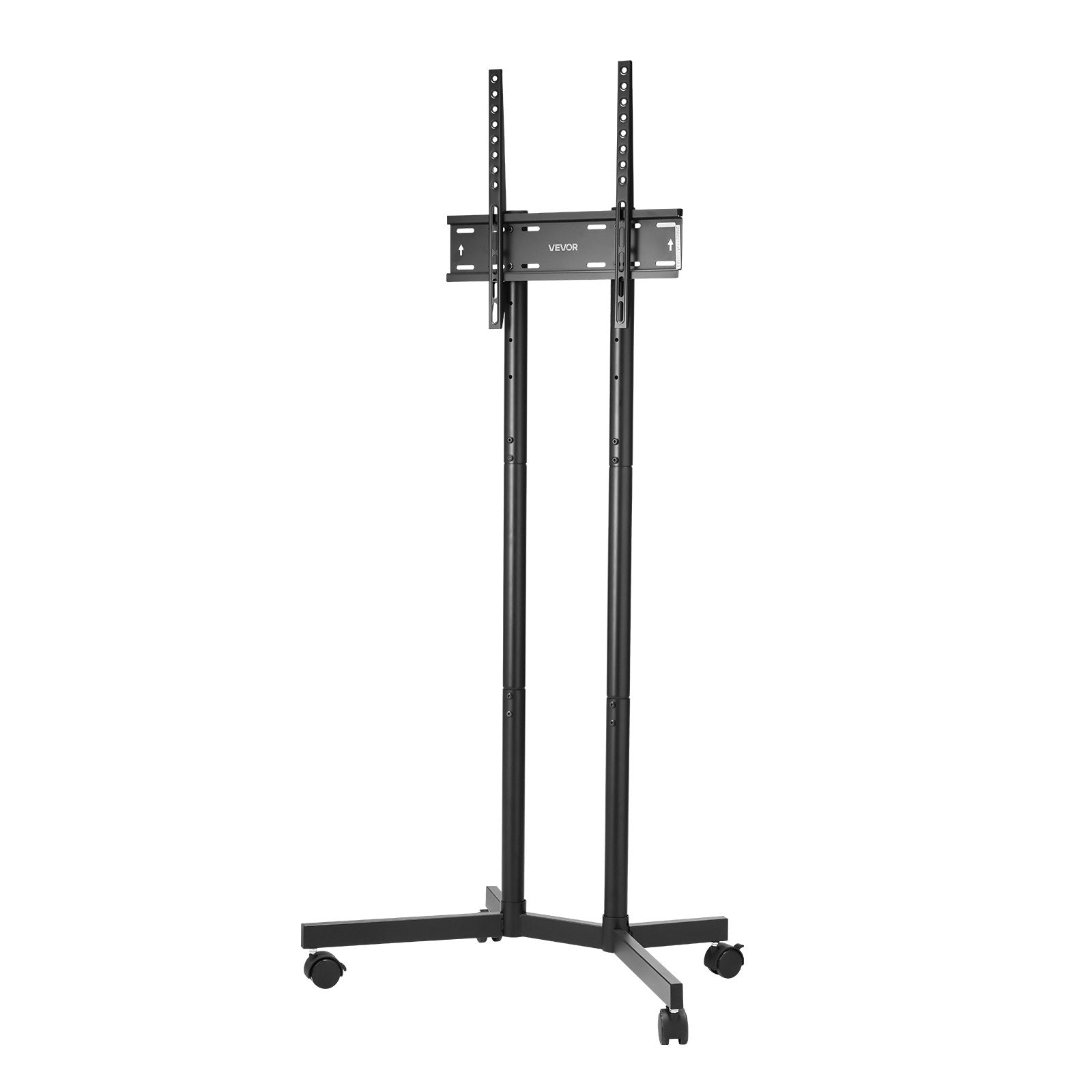 Rolling TV Stand for 32-65" Screens Mobile Cart Height Adjustable Portable 40kg