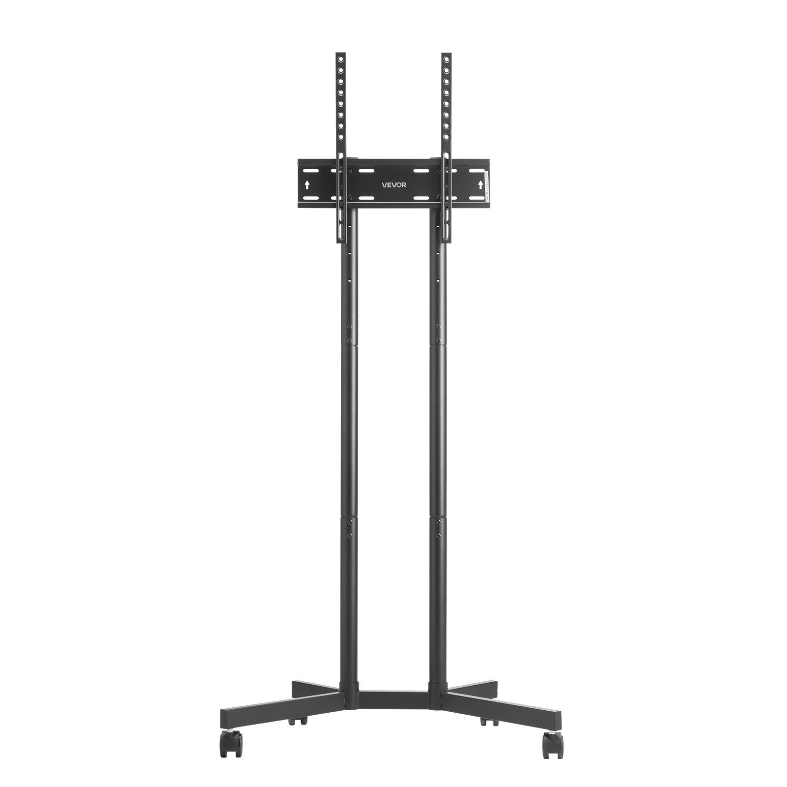 Rolling TV Stand for 32-65" Screens Mobile Cart Height Adjustable Portable 40kg