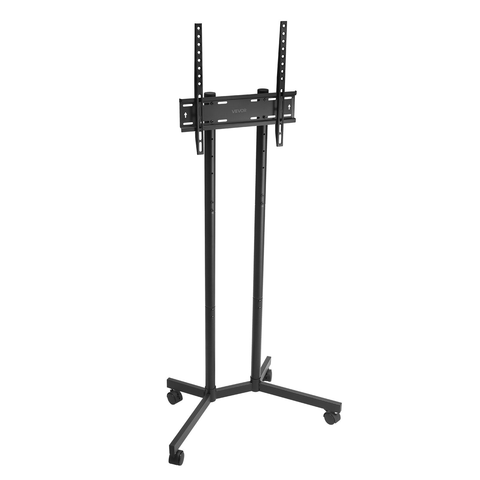 Rolling TV Stand for 32-65" Screens Mobile Cart Height Adjustable Portable 40kg