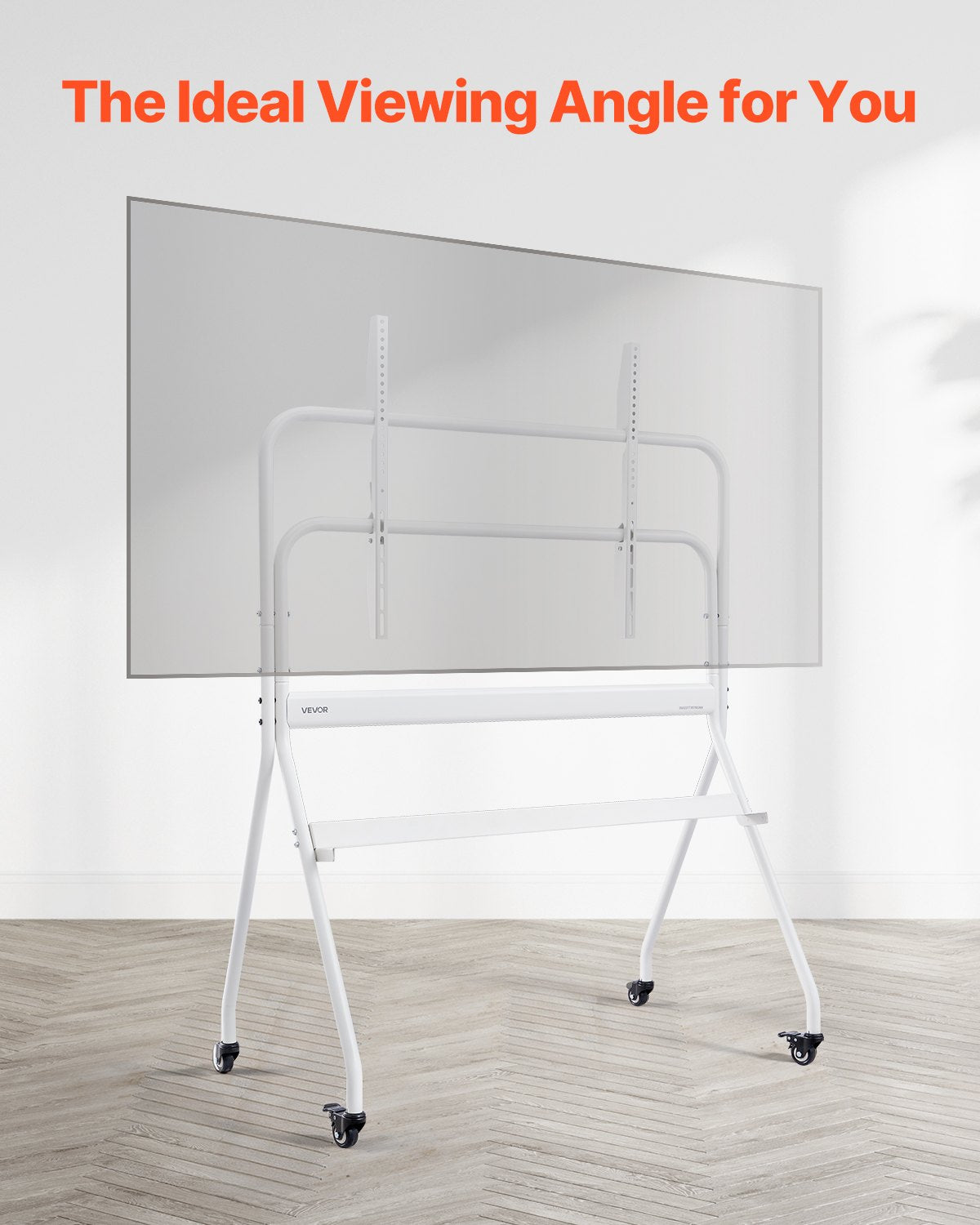 Rolling TV Stand Mobile Cart for 35-100 Inch Screens with Wheels