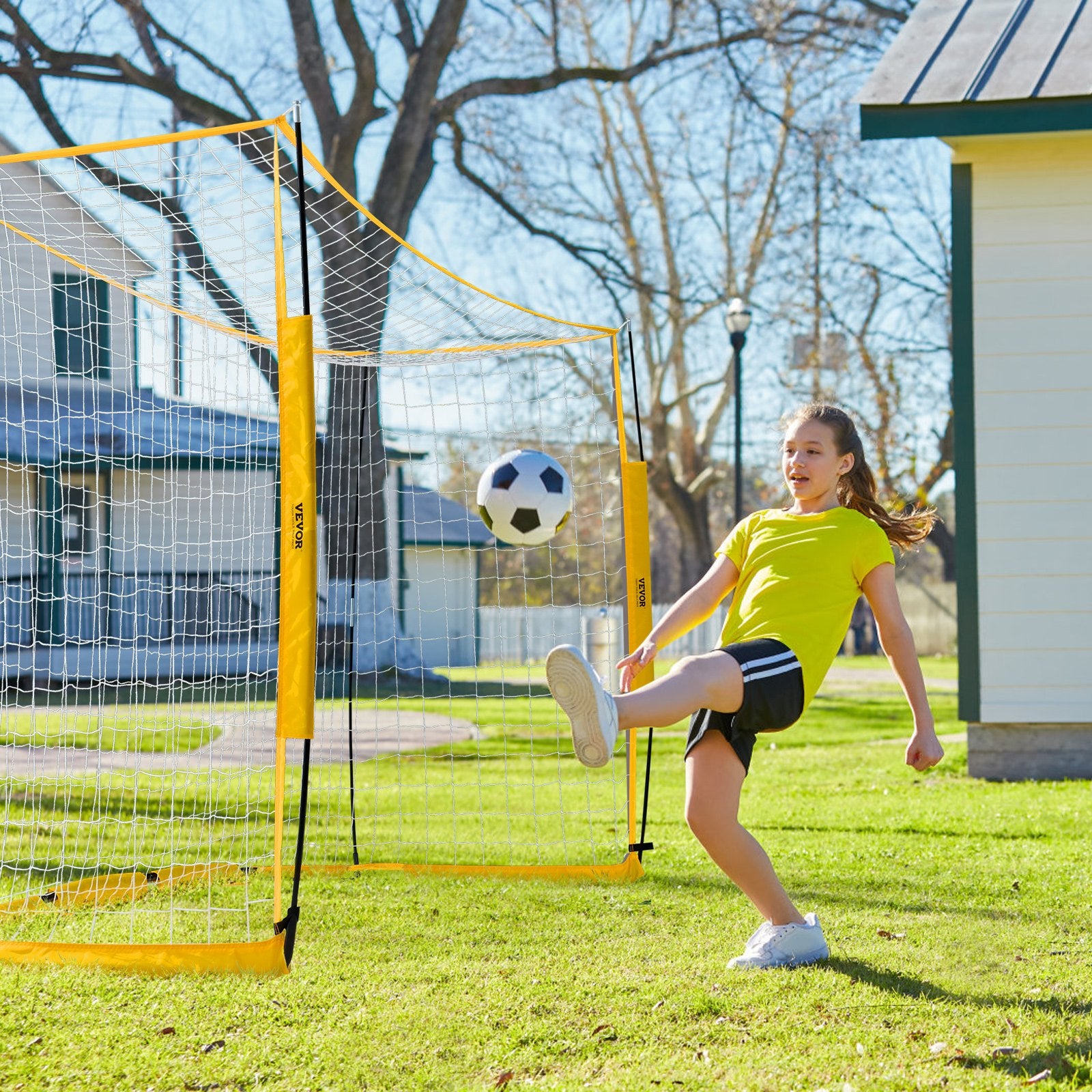 Portable Soccer Goal 12x6 ft Adults Kids Backyard Large Practice Training Net