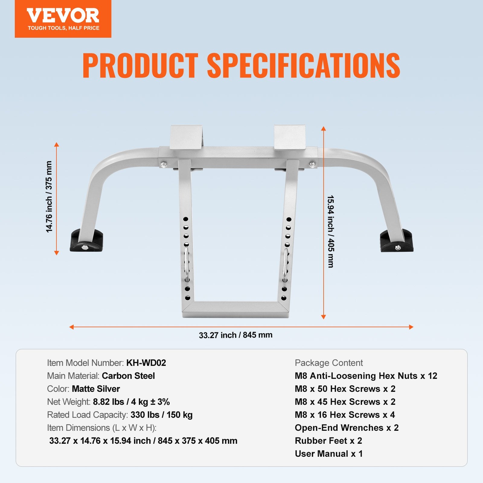 Ladder Stabilizer Heavy Duty Steel Roof Hook with Wing Span Standoff Anti-Slip
