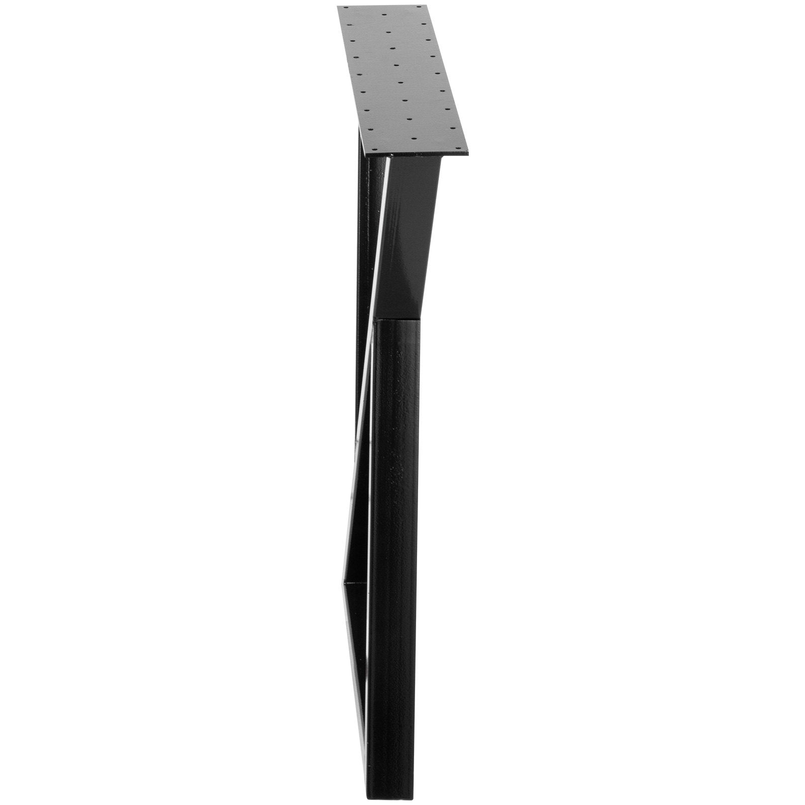 20" Metal Table Legs Set of 2 Zig Zag Steel Heavy Duty Desk Legs Black