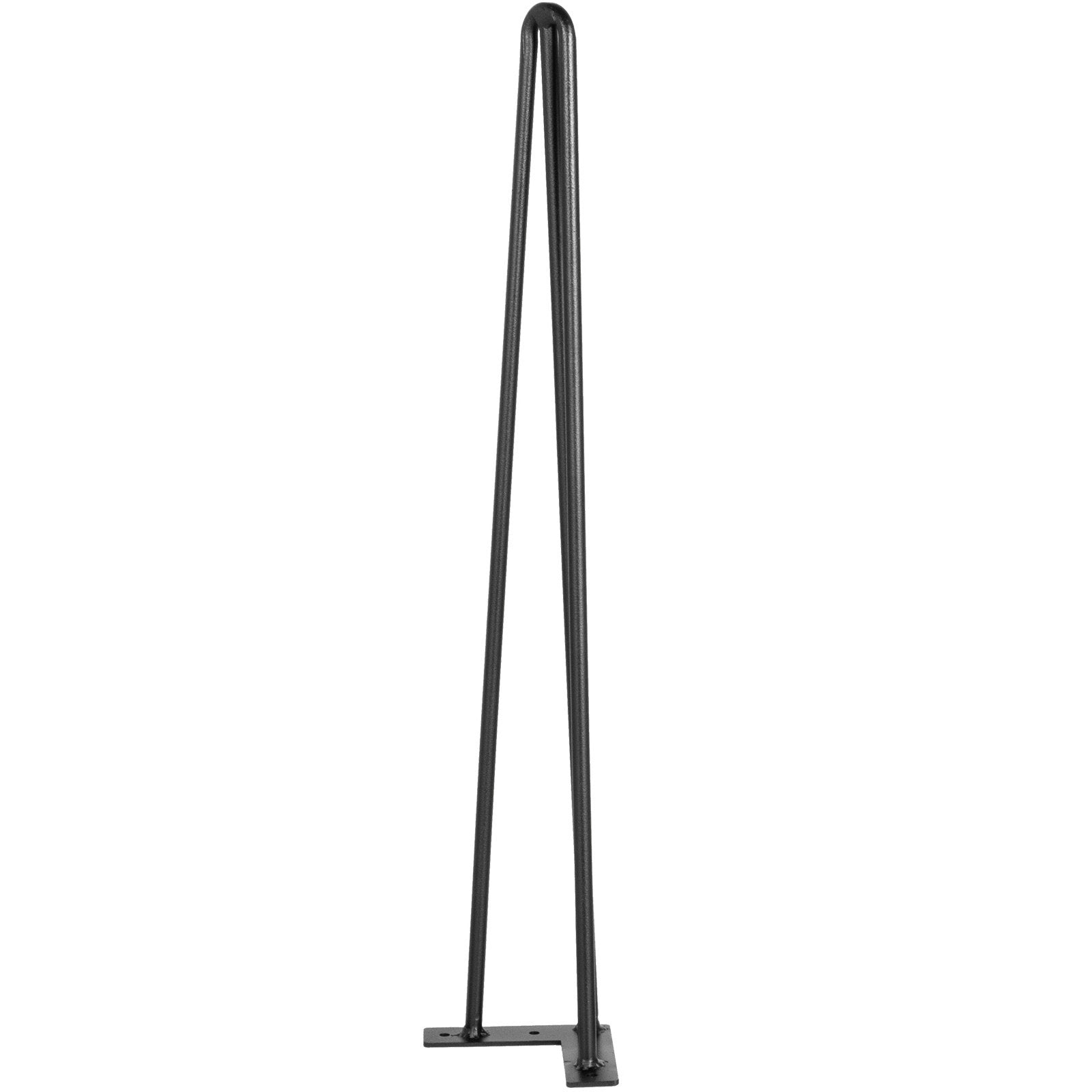 Hairpin Table Legs 28in Black Set of 4 220lbs 3-Rod Carbon Steel DIY Furniture
