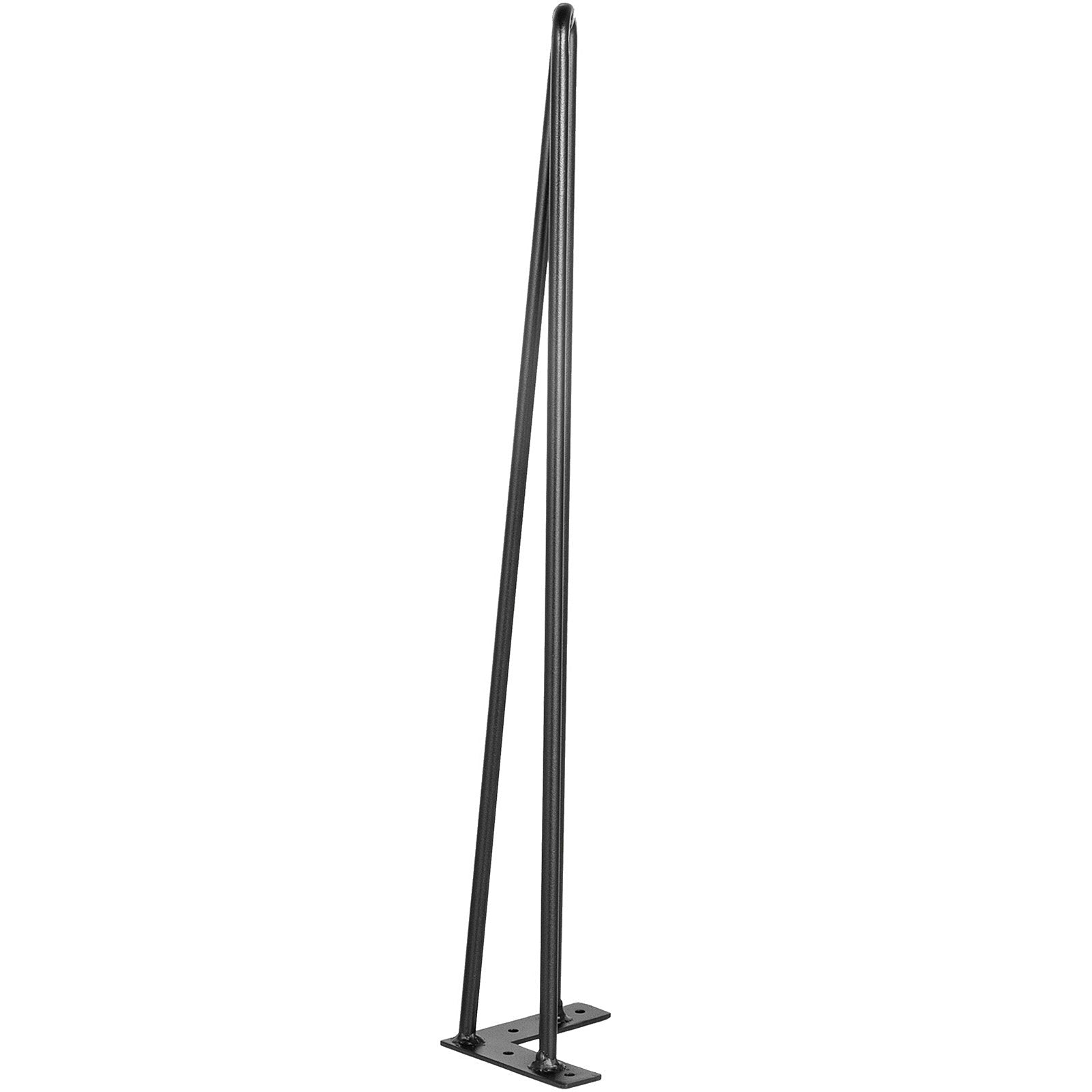 Hairpin Table Legs 28in Black Set of 4 220lbs 3-Rod Carbon Steel DIY Furniture