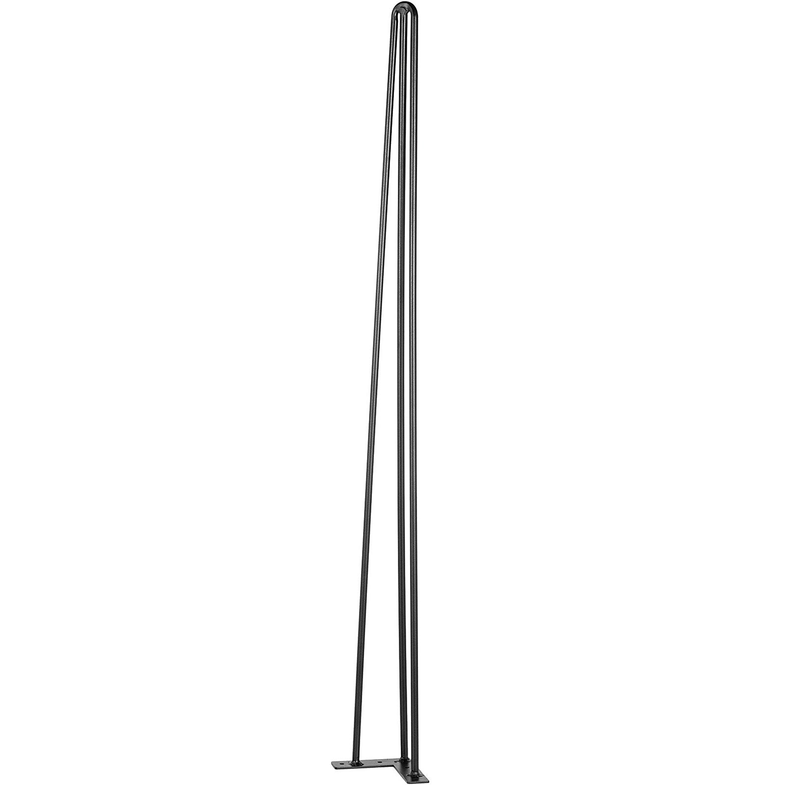 Hairpin Table Legs 34in Black Set of 4 220lbs 3-Rod Carbon Steel DIY Furniture