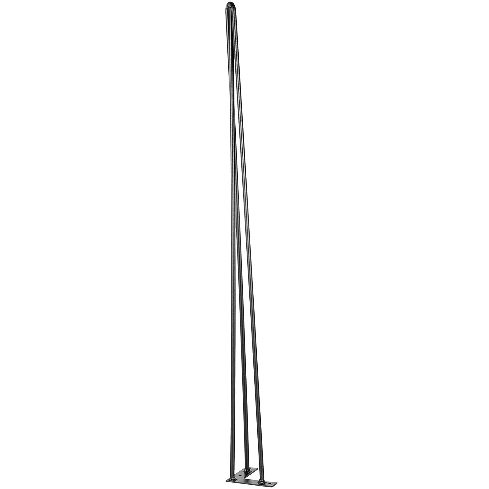 Hairpin Table Legs 36in Black Set of 4 220lbs 3-Rod Carbon Steel DIY Furniture