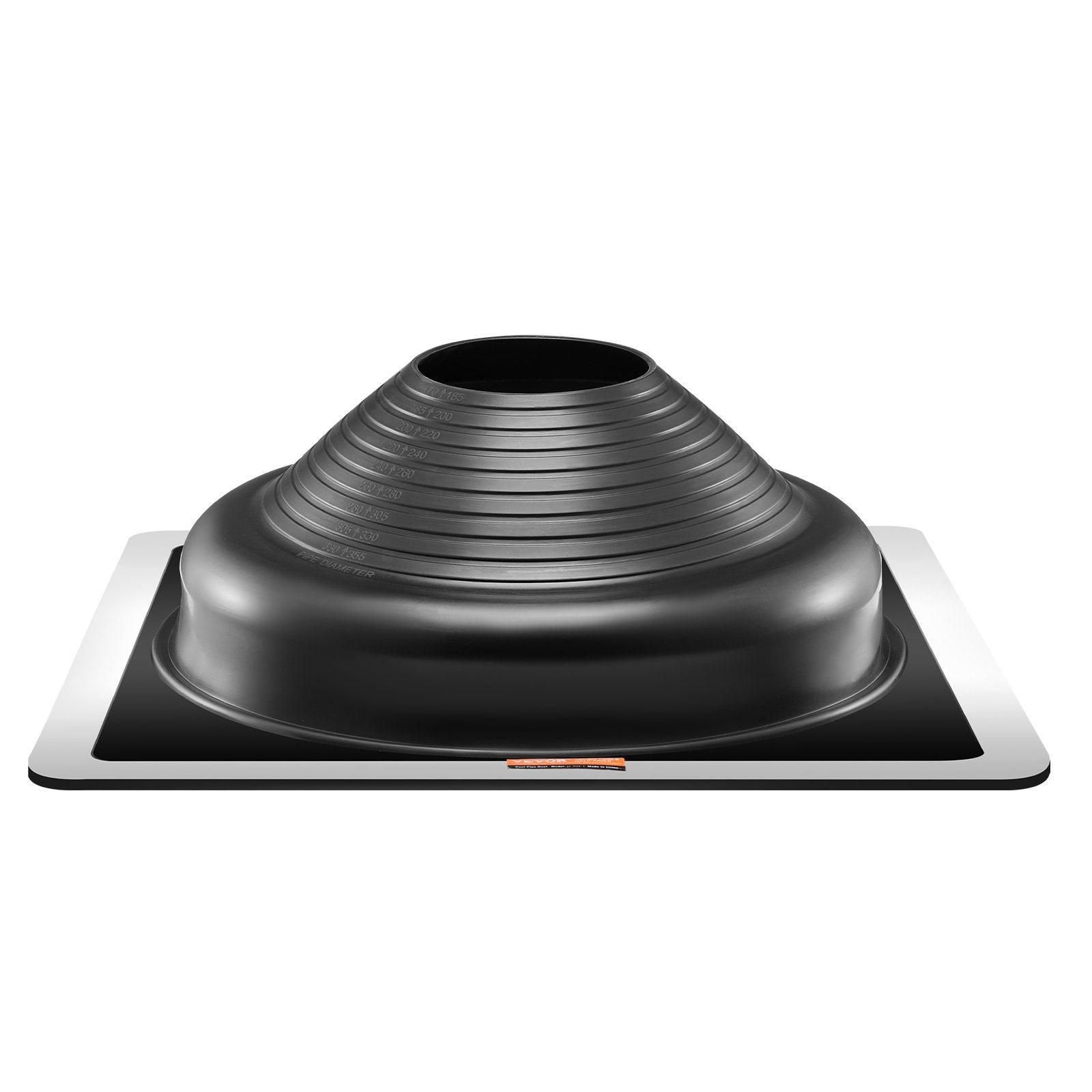 2 Pcs Roof Pipe Flashing Boots, Flexible EPDM Pipe Flashing 170-355mm Metal