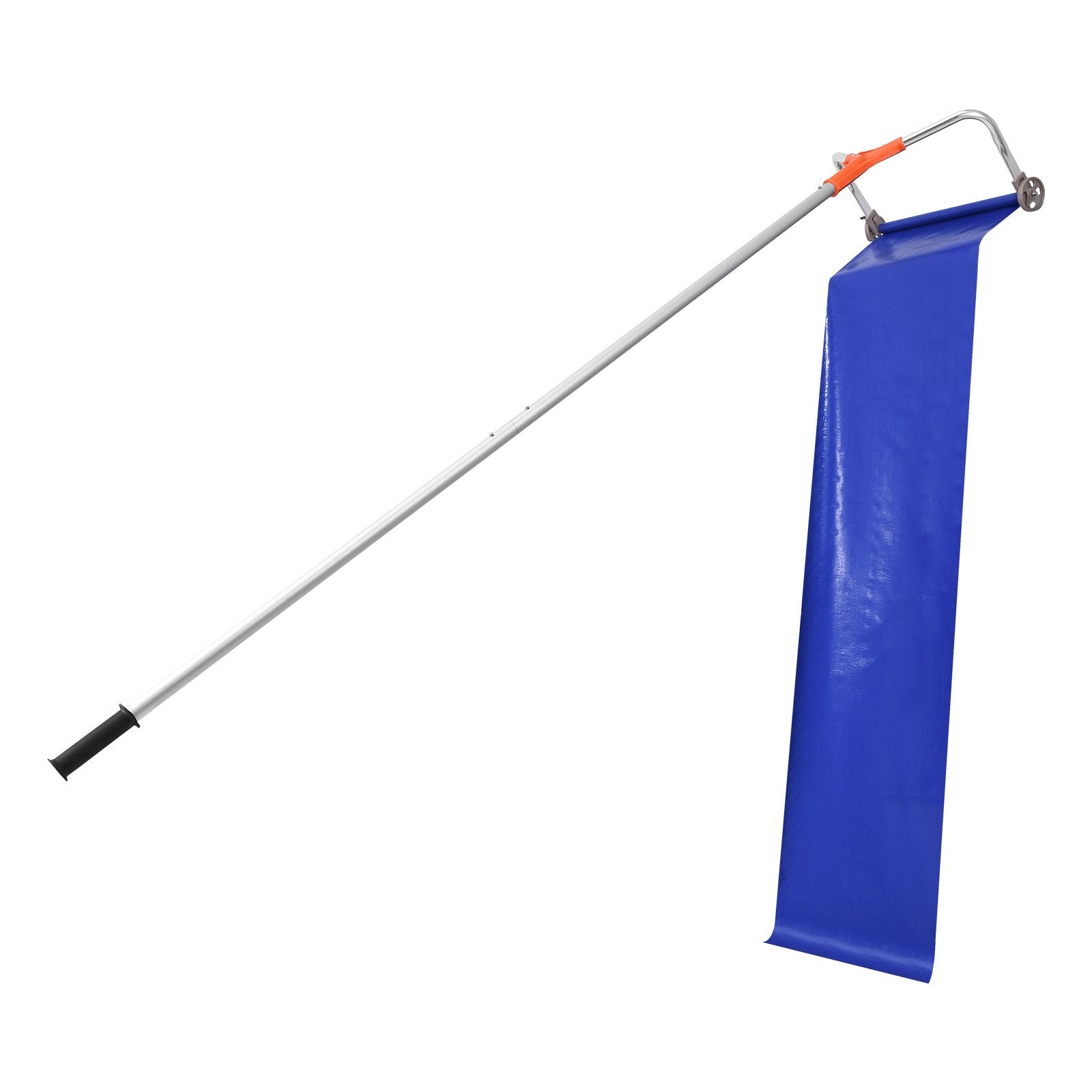 Snow Roof Rake 27cm Aluminum Blade 1.25-5.24m Adjustable with Wheels & Slide