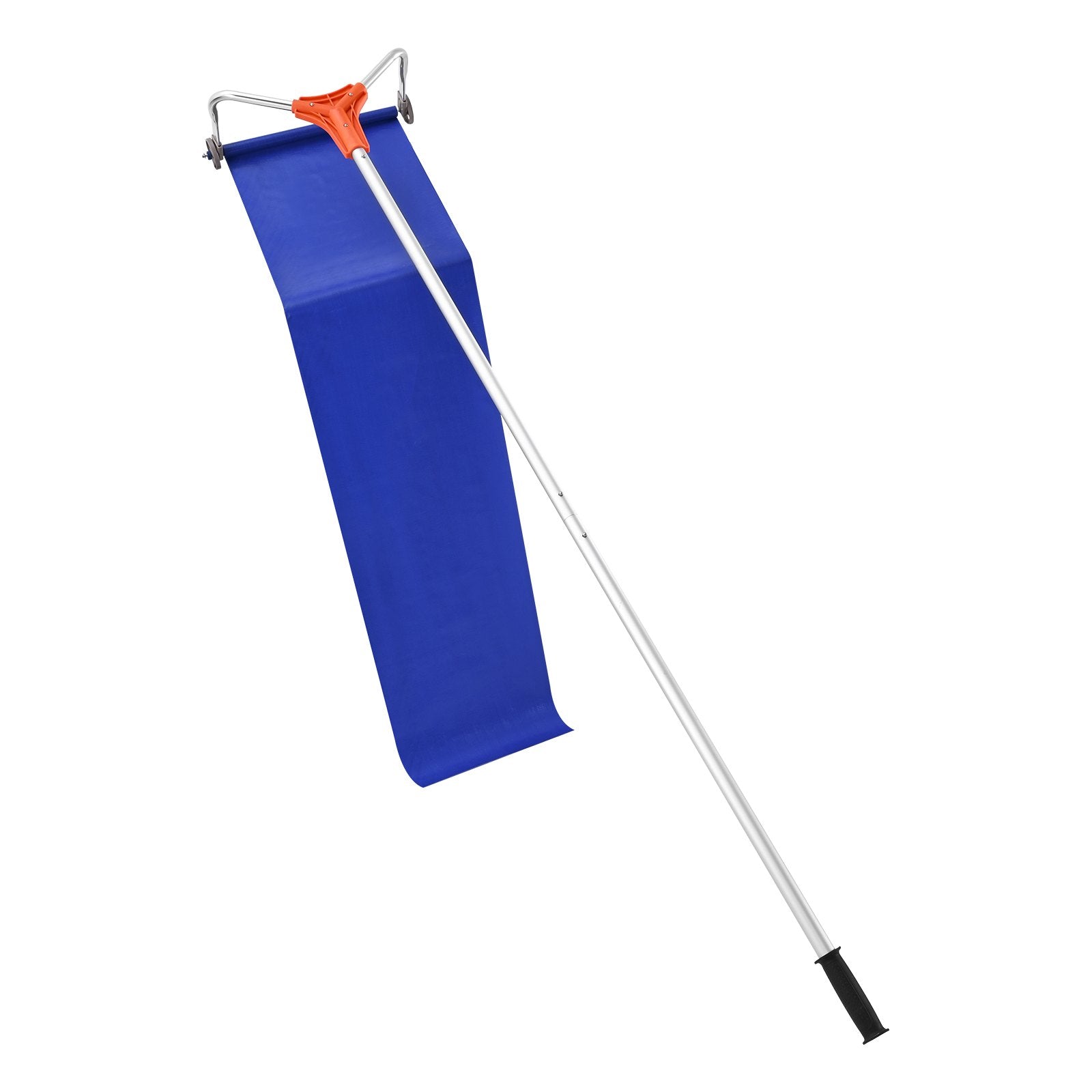Snow Roof Rake 27cm Aluminum Blade 1.25-5.24m Adjustable with Wheels & Slide