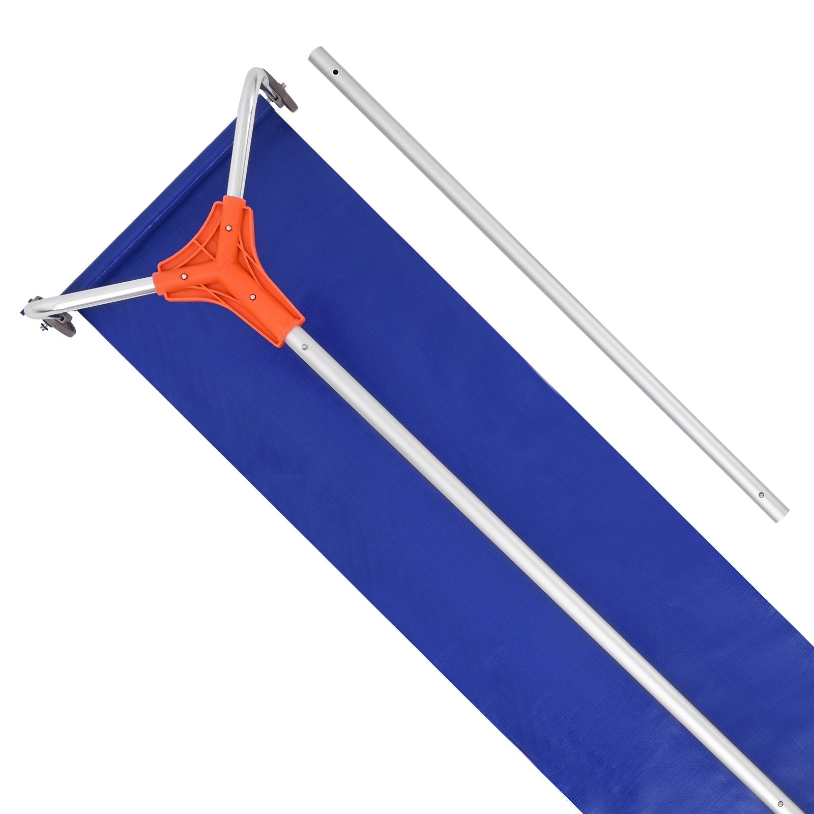 Snow Roof Rake 27cm Aluminum Blade 1.25-5.24m Adjustable with Wheels & Slide