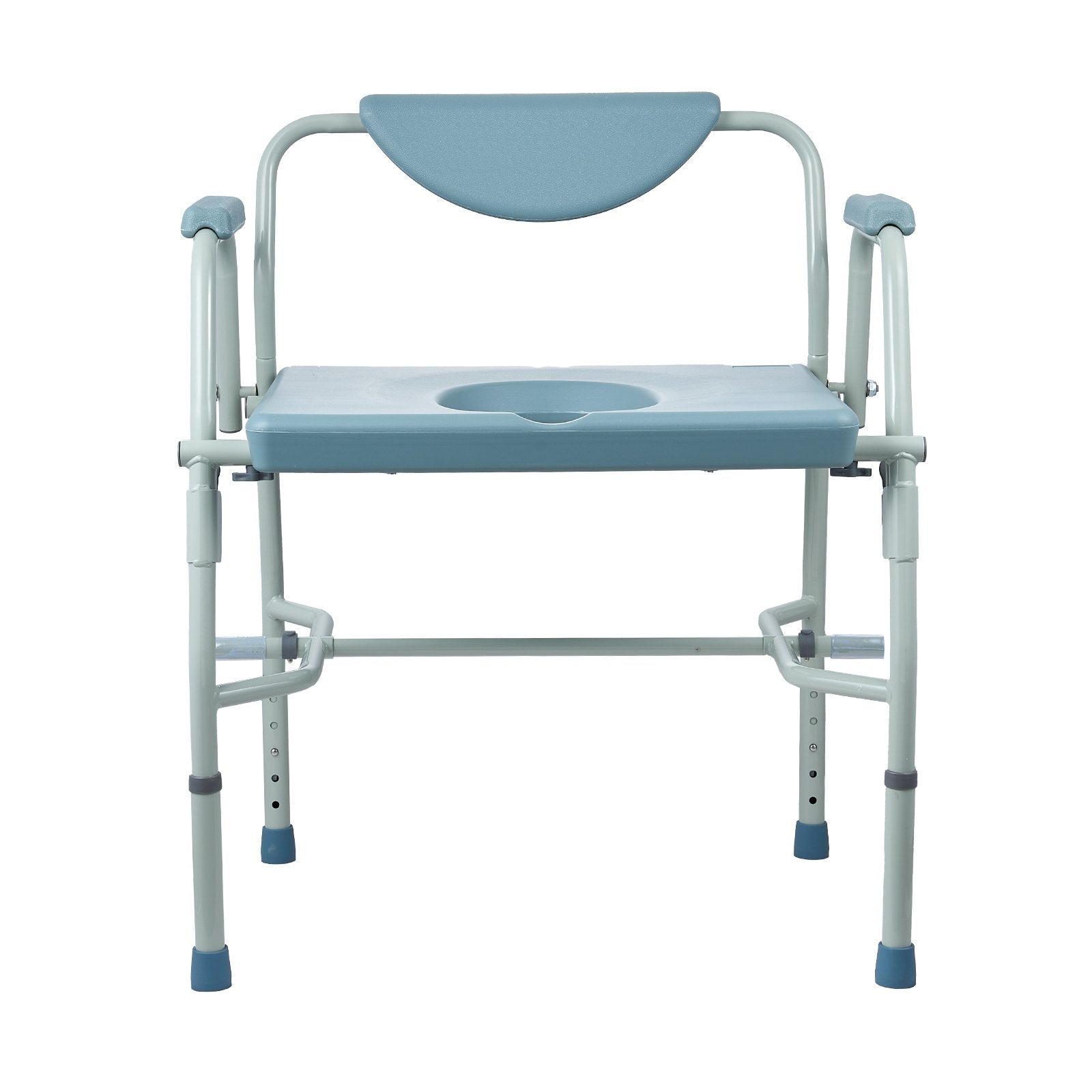 Commode Chair Bedside with Drop-Down Arms 5-Level Height Adjustable 7L Bucket