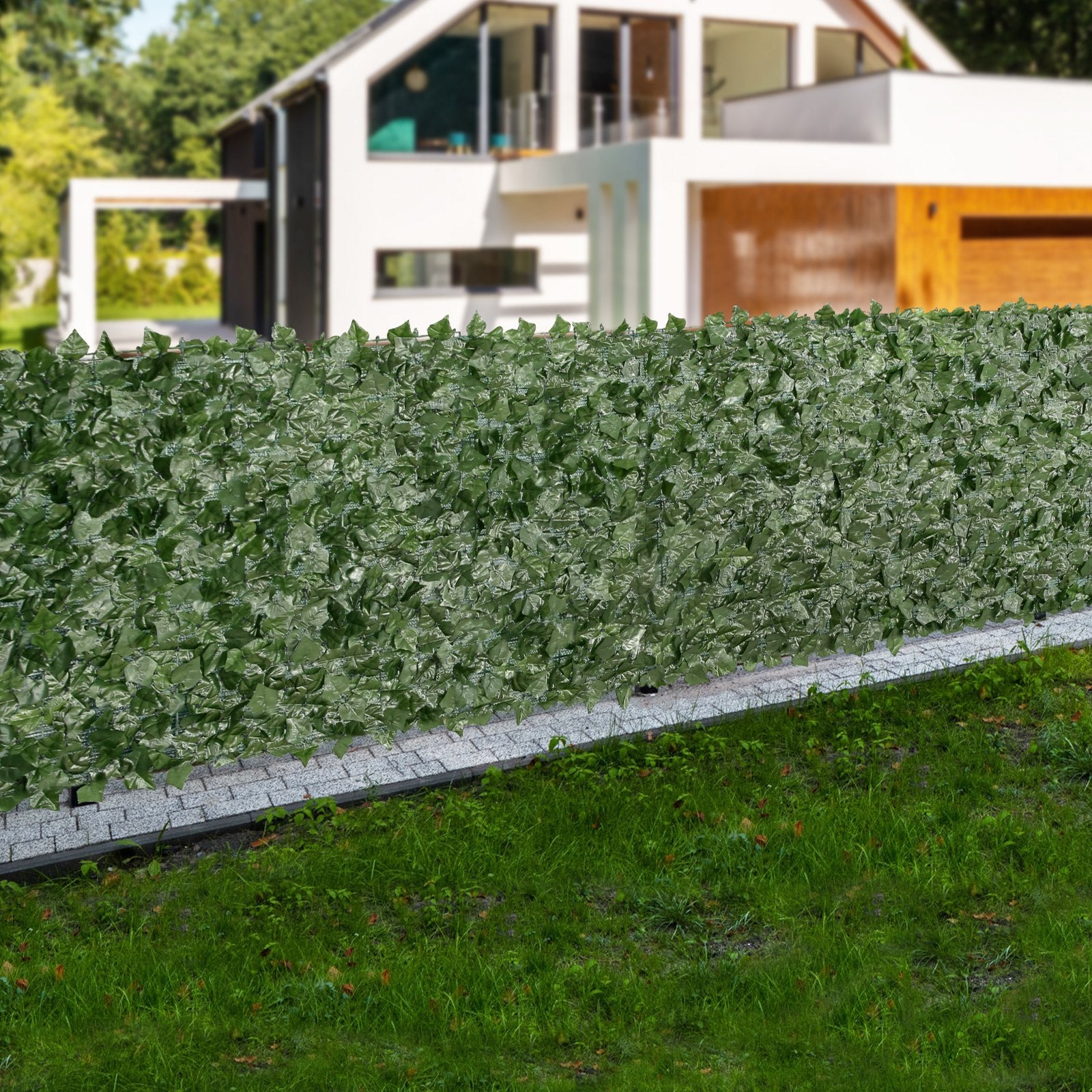 Ivy Privacy Fence 990x2490mm Artificial Green Wall Faux Hedges Vine