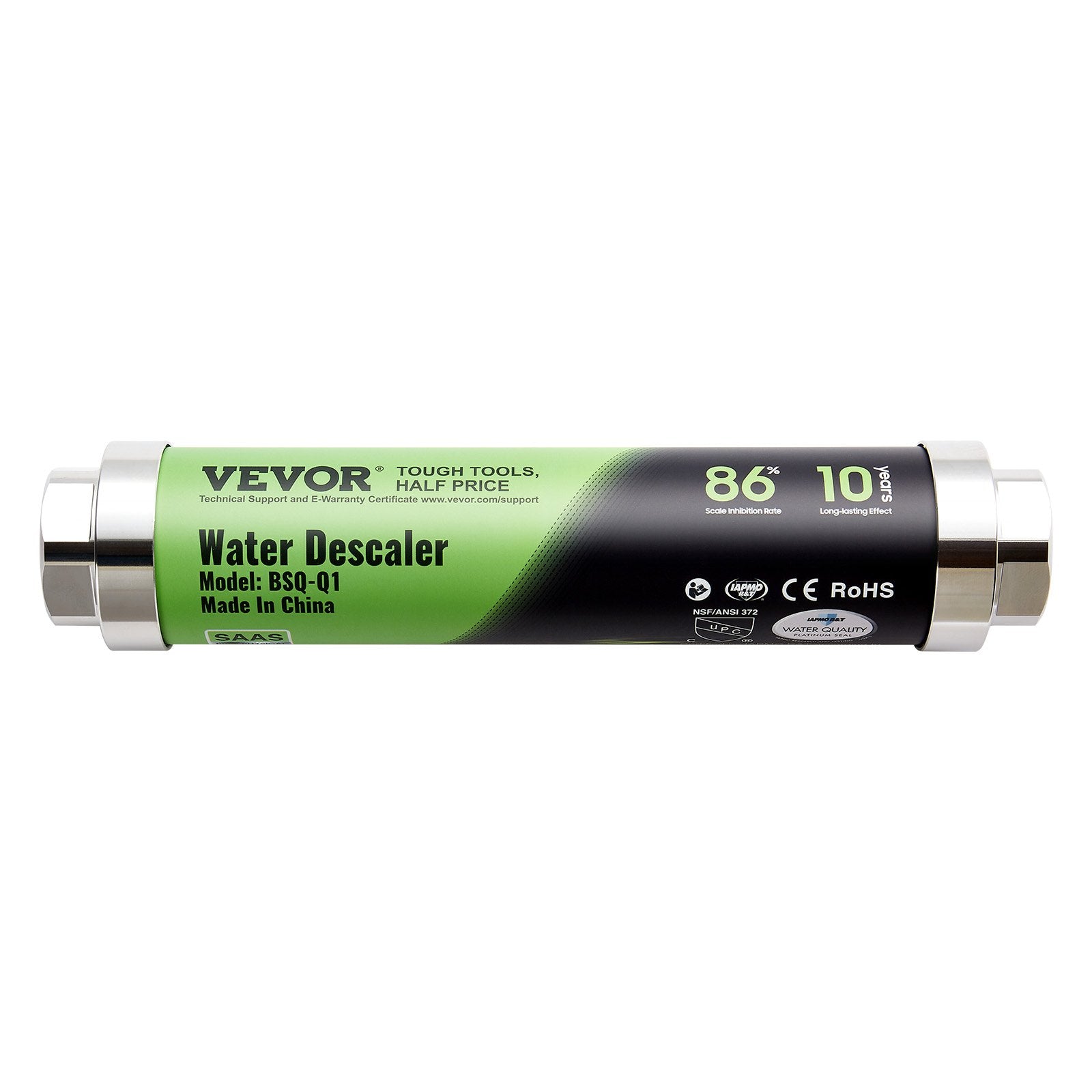 Whole House Salt Free Descaler Physical Scale 18 GPM Water Descaler SAAS Alloy