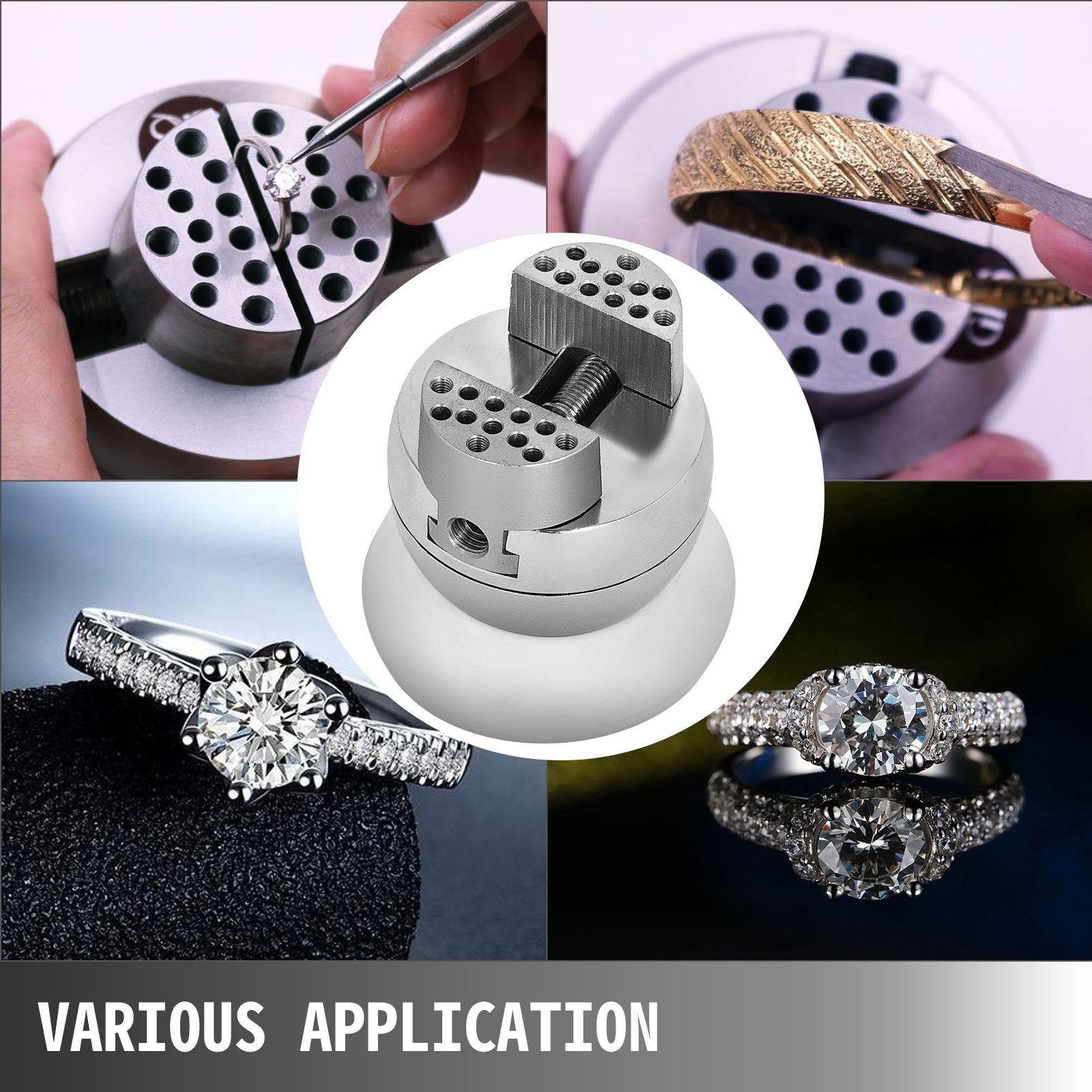 Ball Vise 3 Inch Engraving Tool 360 Rotation 30PCS Attachments Jewelry