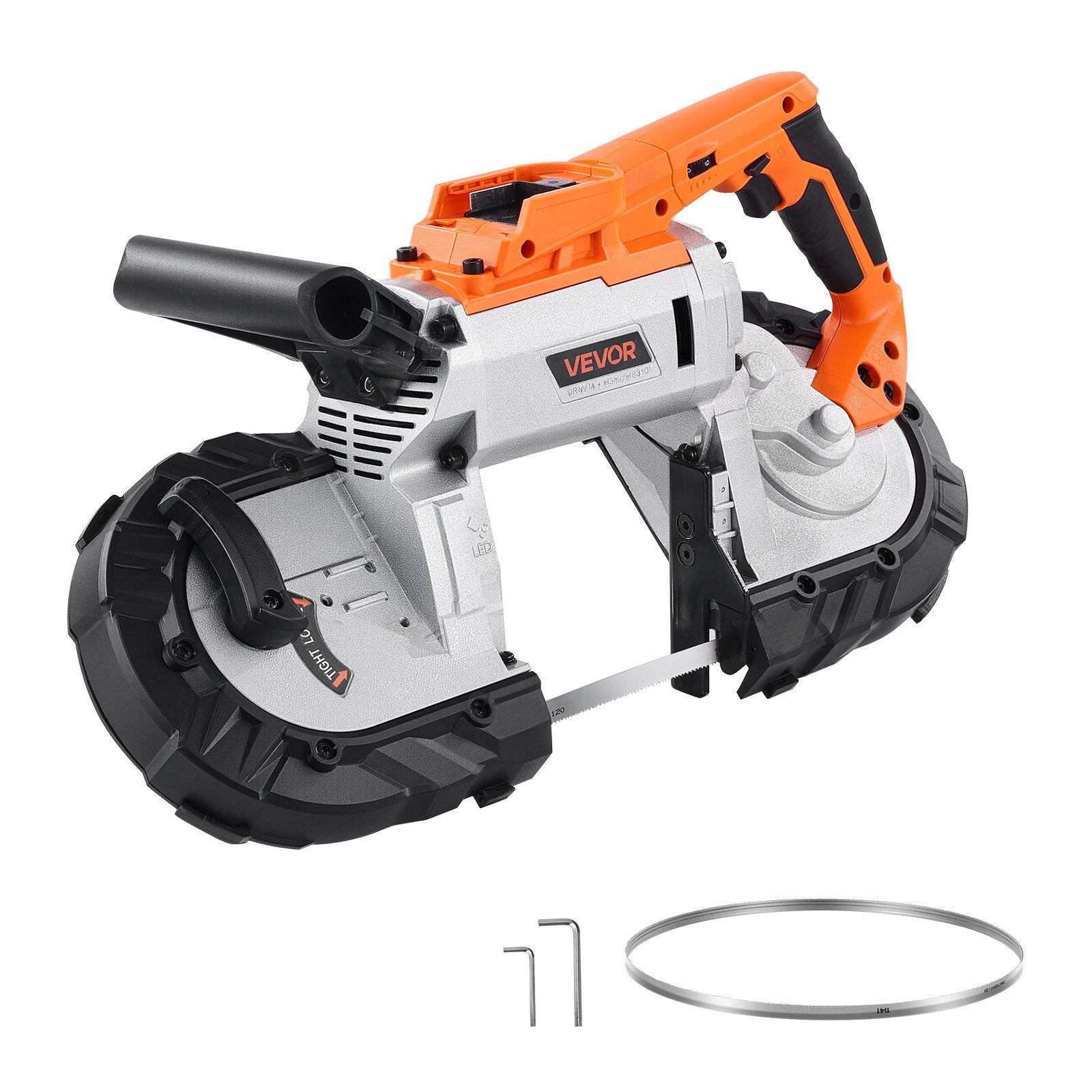 Portable Band Saw 5" Deep Cut 360W Brushless Cordless 0-192m/min for Metal/Wood