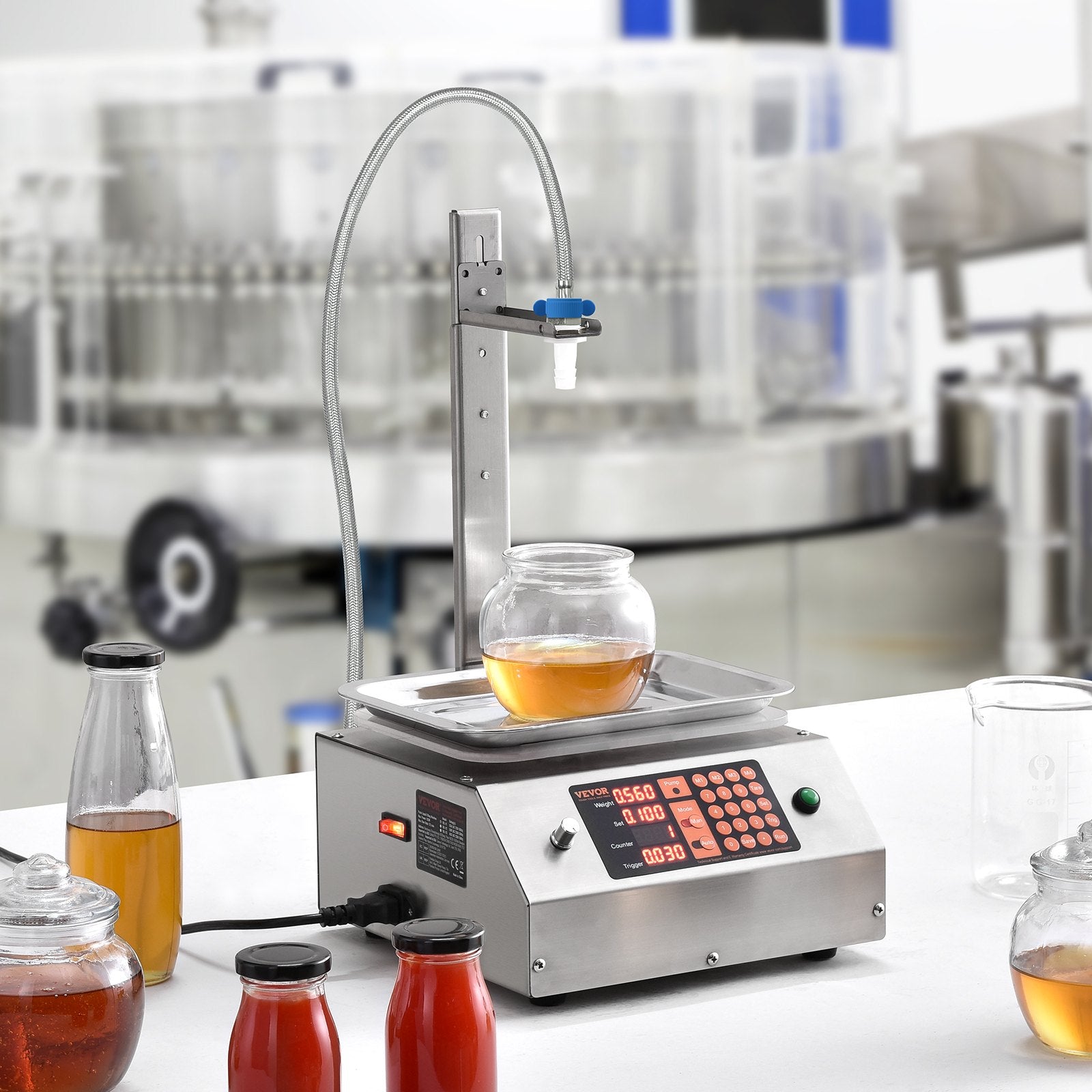 Liquid Filling Machine 30-15000g Automatic Bottle Filler Digital Control