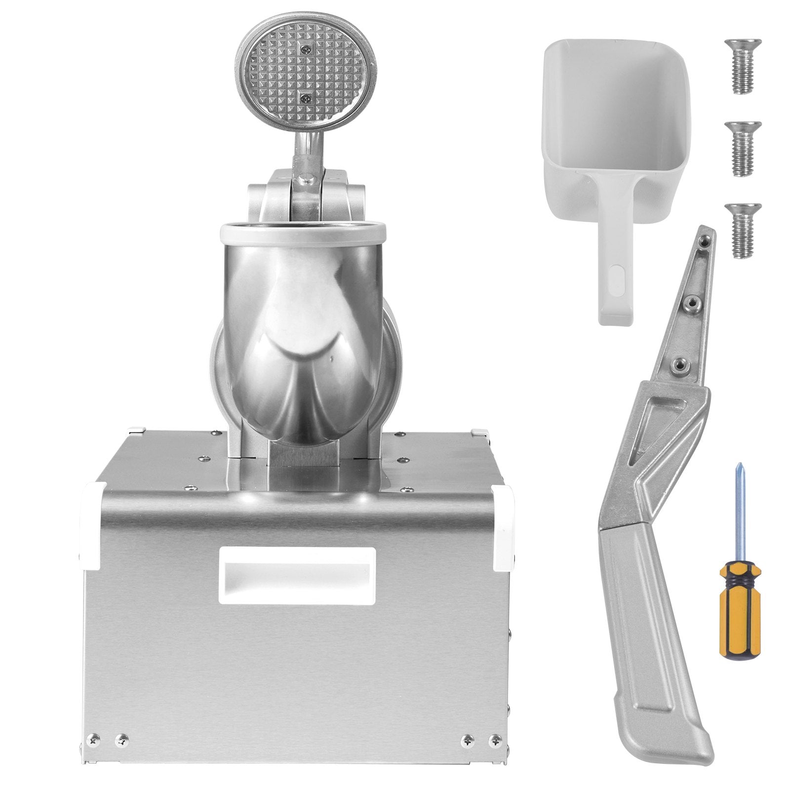 Commercial Ice Shaver Crusher 661lbs/hr Electric 350W Shaved Ice Dual Blades