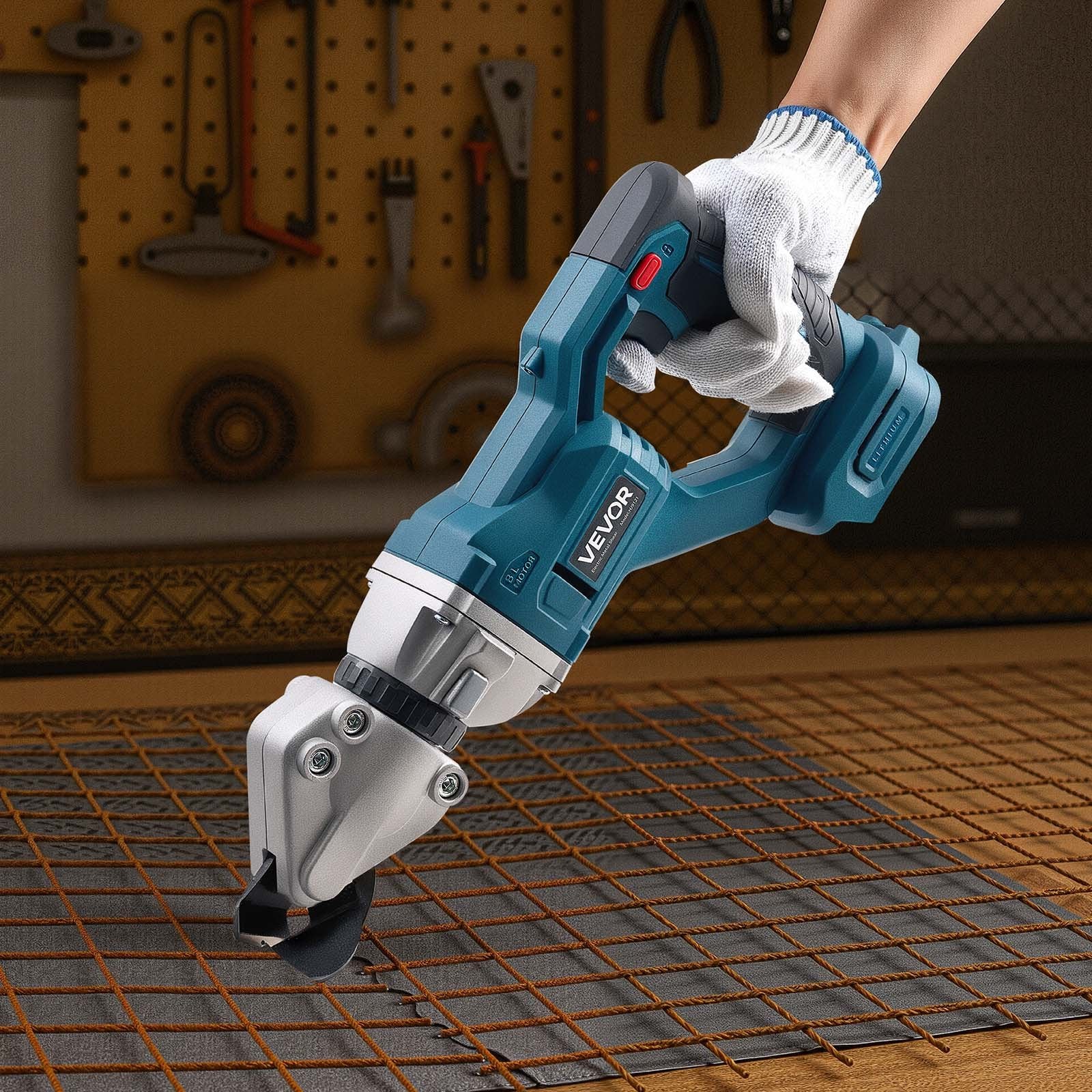 Cordless Metal Shear 360° Head Dual Blade Cutter for Steel Aluminum