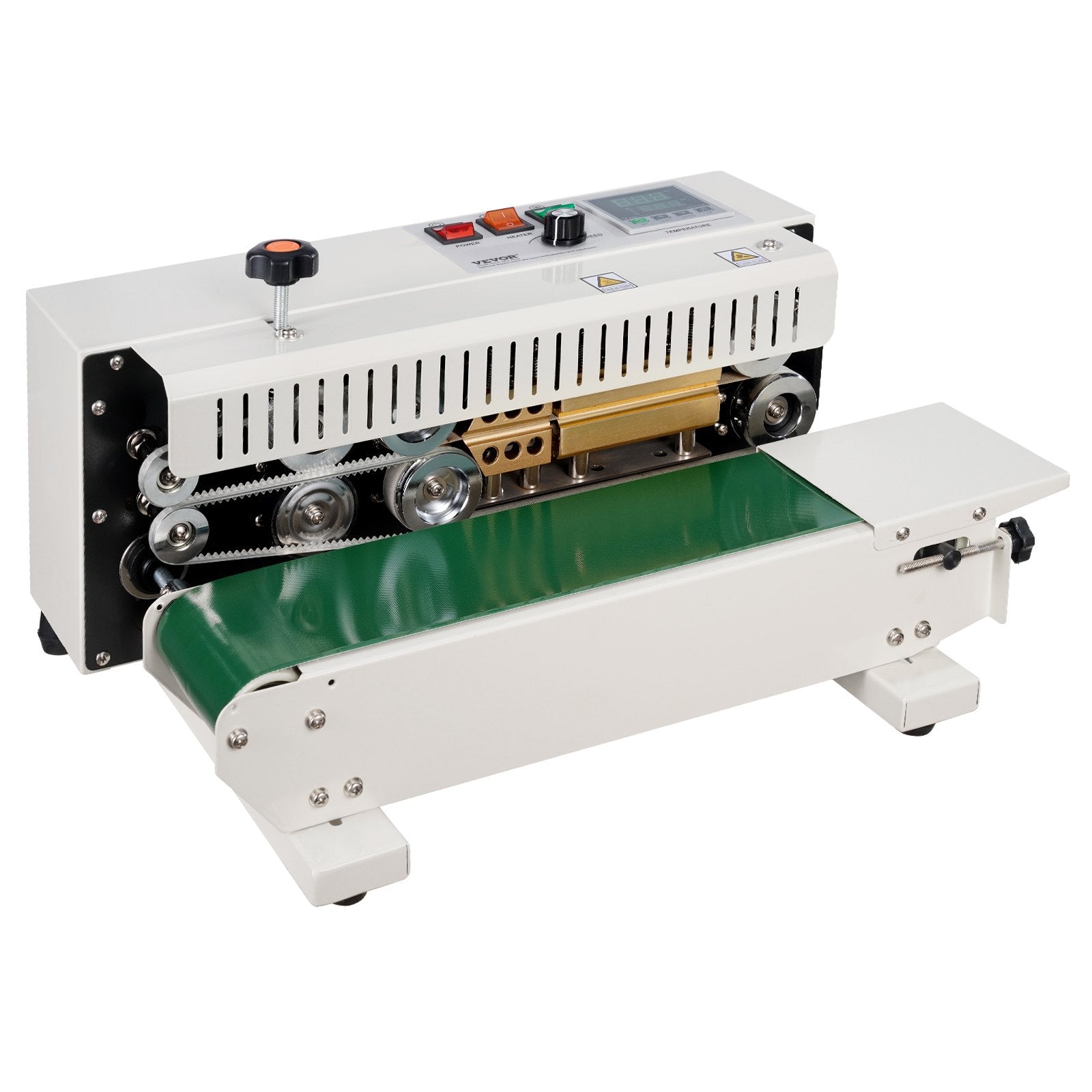 Continuous Bag Band Sealing Machine 6-12 mm Seal Width Carbon Steel Bag Sealer