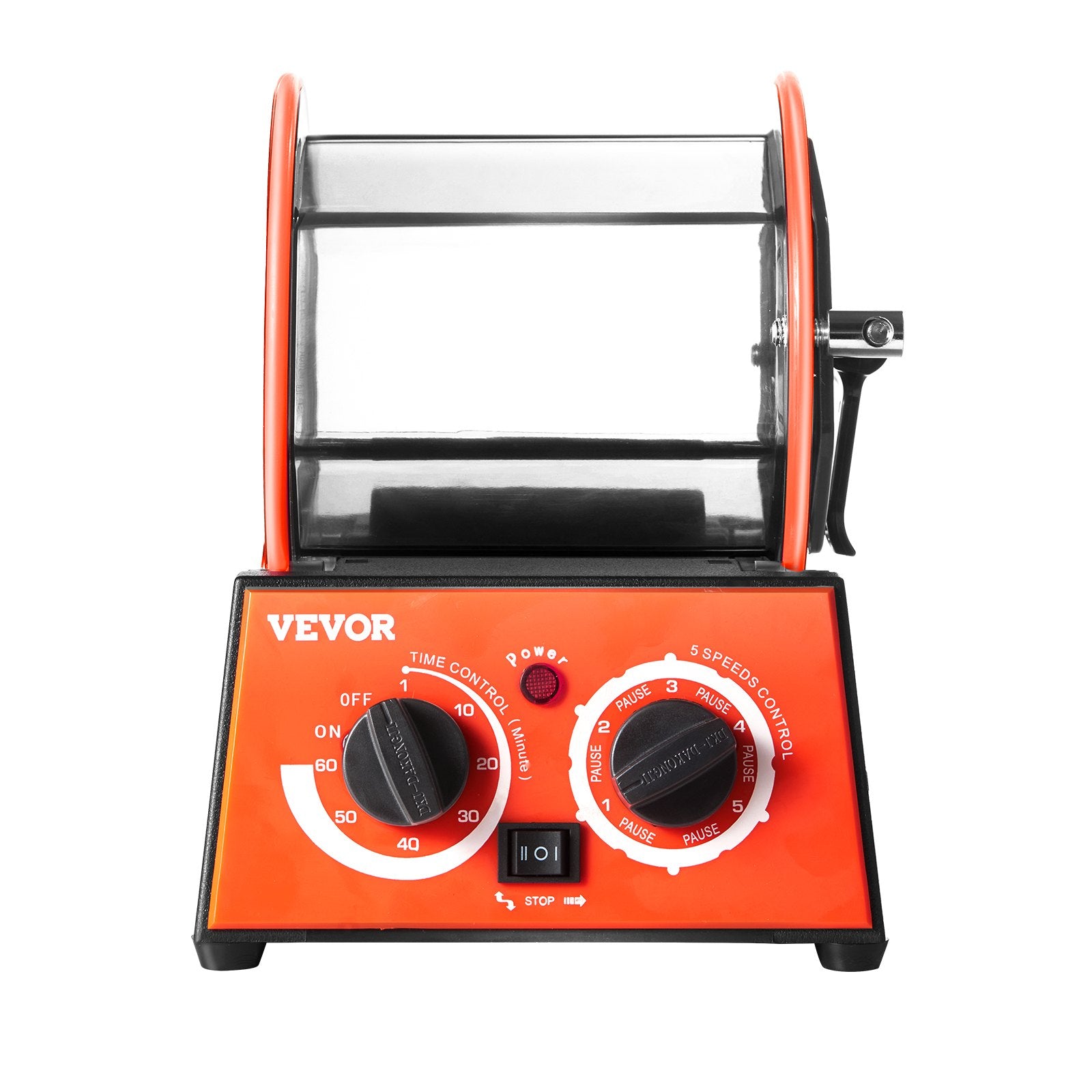 Jewelry Polisher Tumbler 6.6lbs Mini Rotary Machine 0-60Min Timer 5-Speed