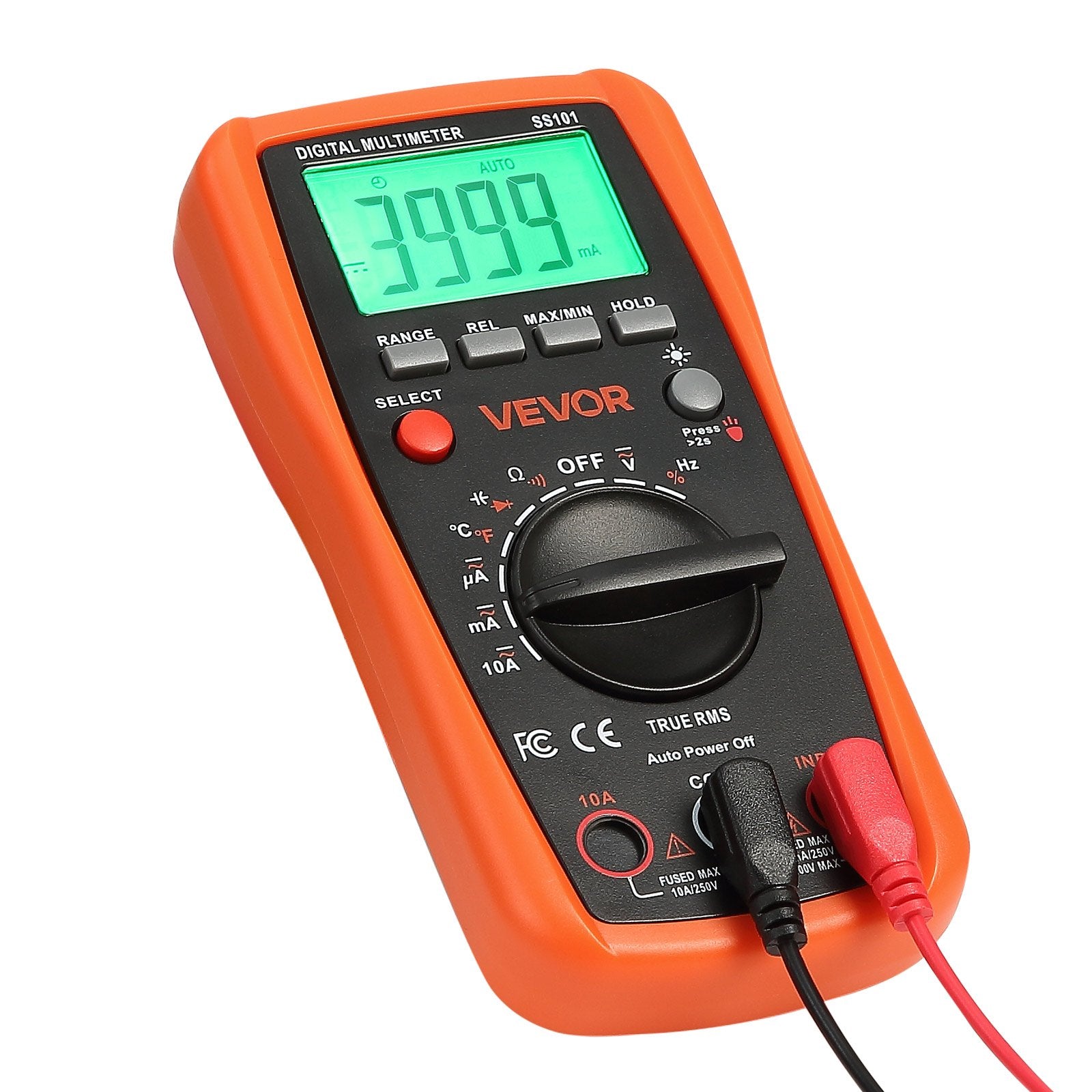 Digital Multimeter 4000-Count TRMS Auto-Ranging Voltage Current Resistance