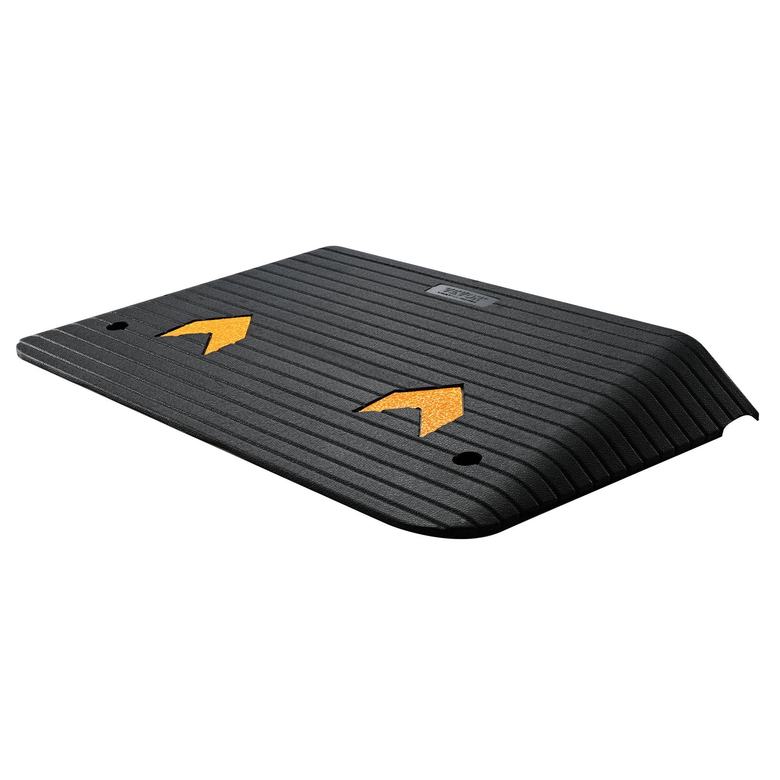 Upgraded Rubber Threshold Ramp 8.9cm Rise 1-Channel Non-Slip Car Curb Ramp