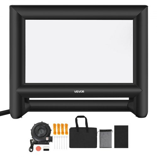 VEVOR 18 ft Inflatable Projection Screen with Portable Storage Bag for Movies