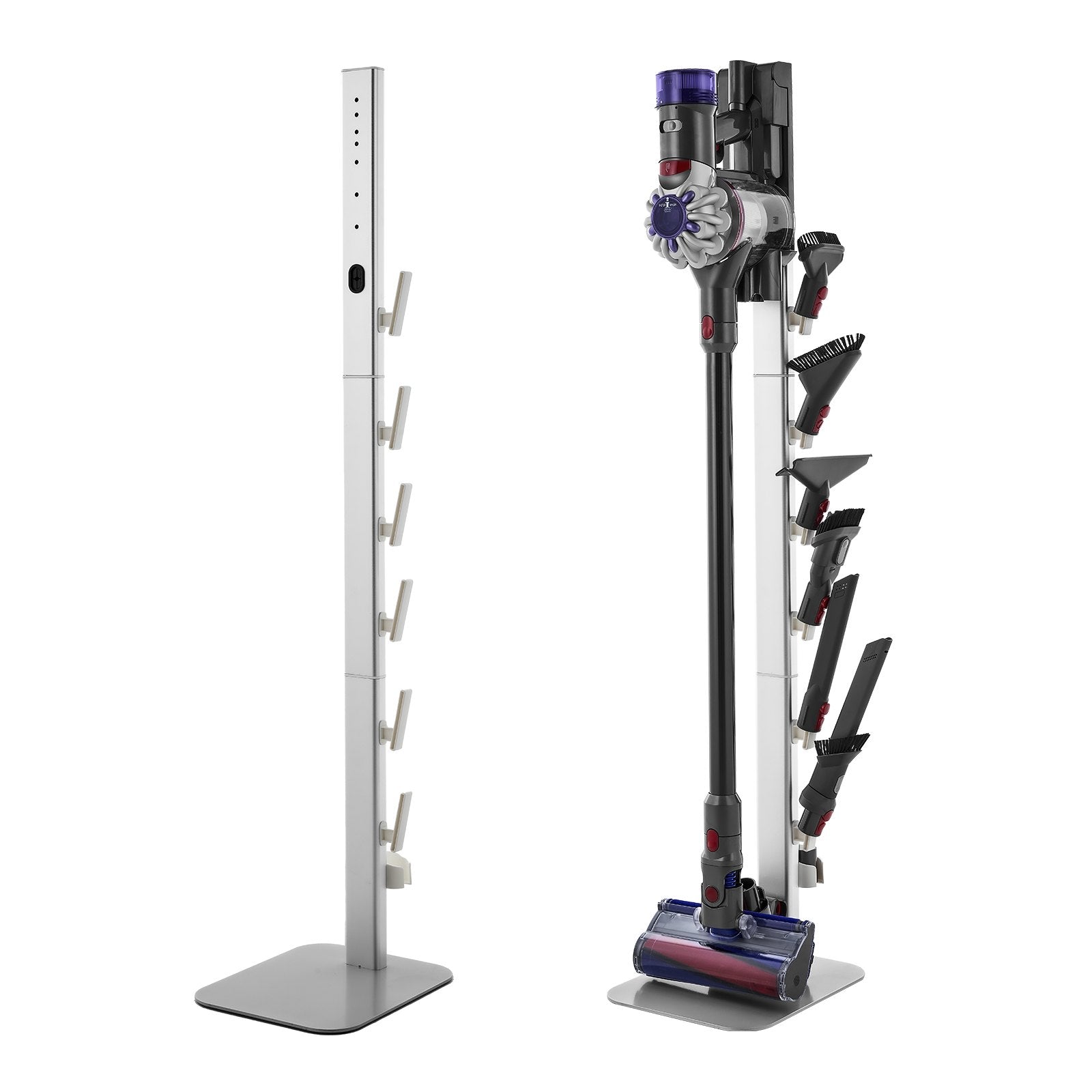 Vacuum Stand for Dyson G5 V15 V12 V11 V10 V8 V7 V6 with 6 Hooks Non-Slip Gray