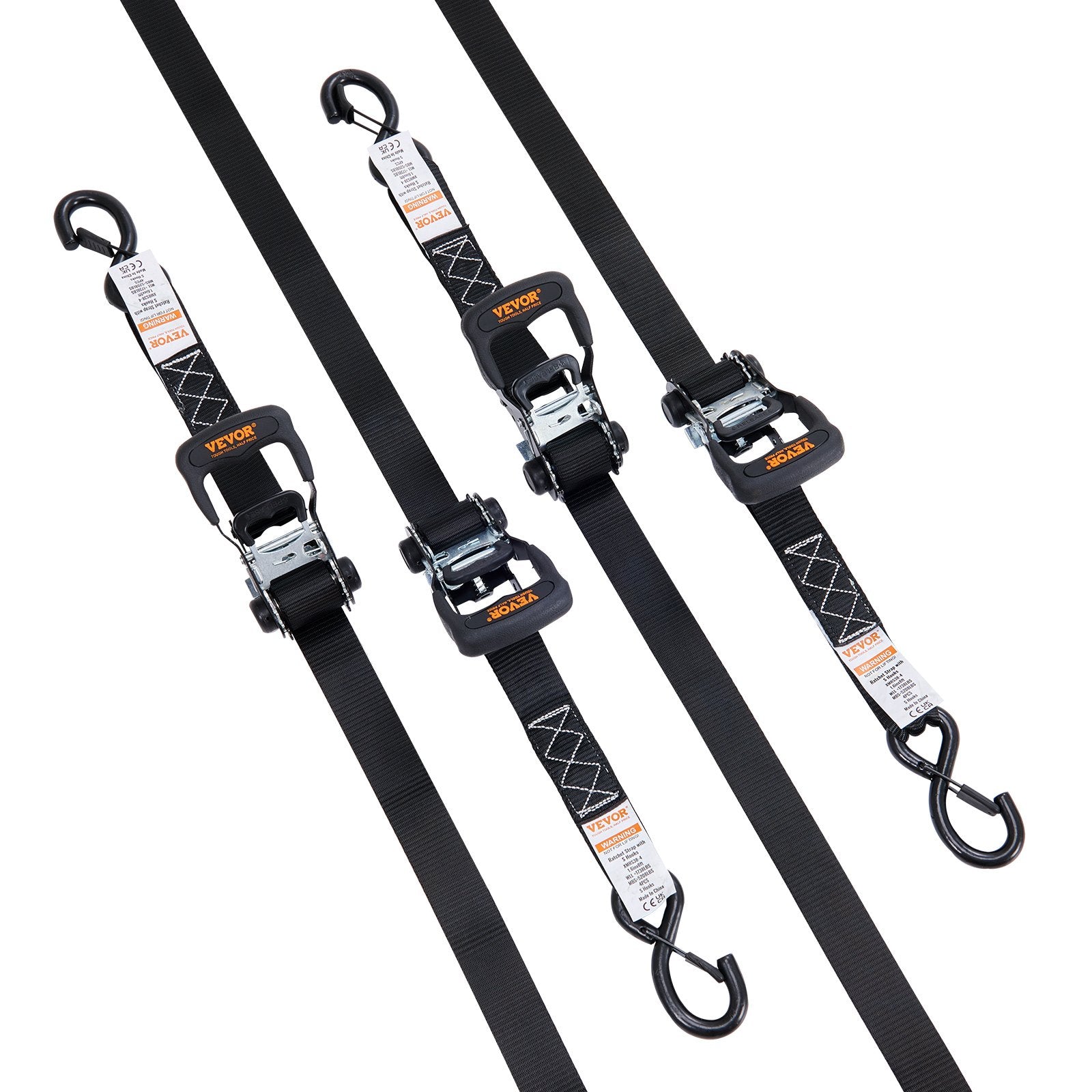 Ratchet Tie Down Straps 4 Pack 5208 lbs 1.6