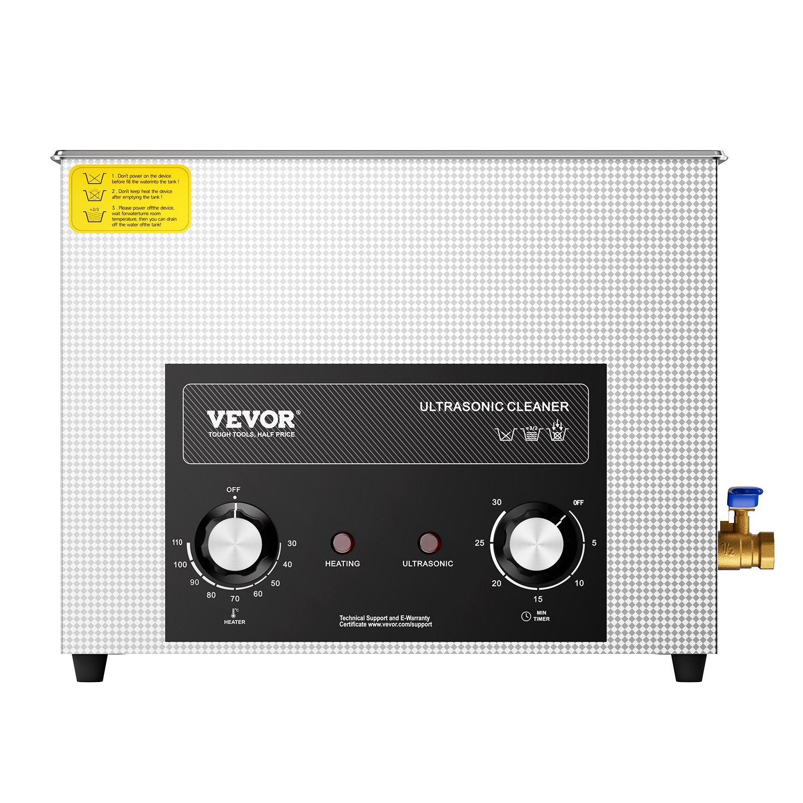 Ultrasonic Cleaner 15L with Heater Timer Basket Professional Digital 360W