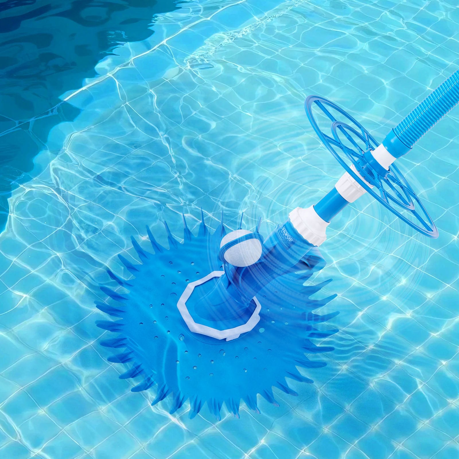 Suction Pool Cleaner Automatic Vacuum with 12 Hoses for In-Ground