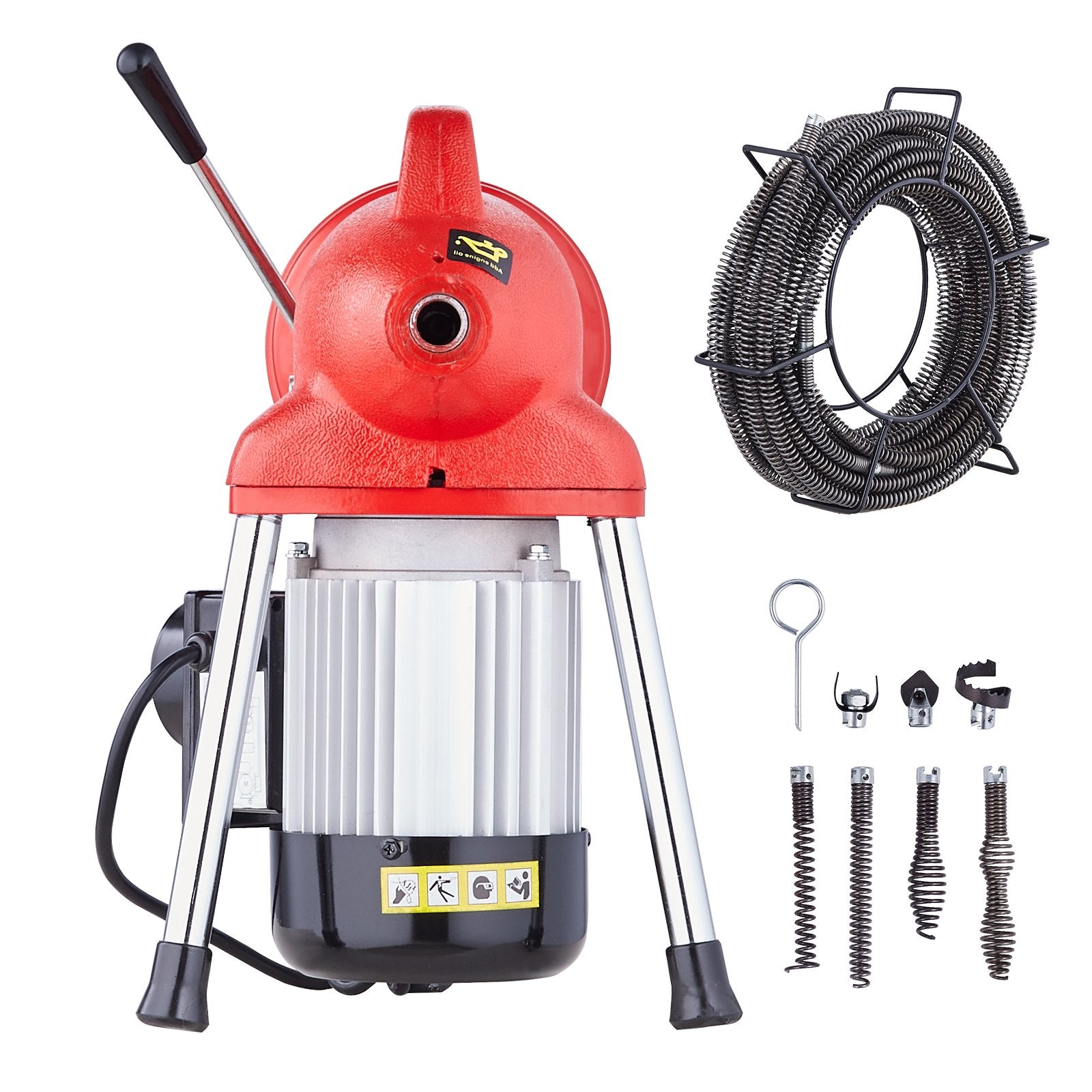 Drain Cleaner Machine 66FT x 5/8in, 250W Electric Sewer Snake Auger