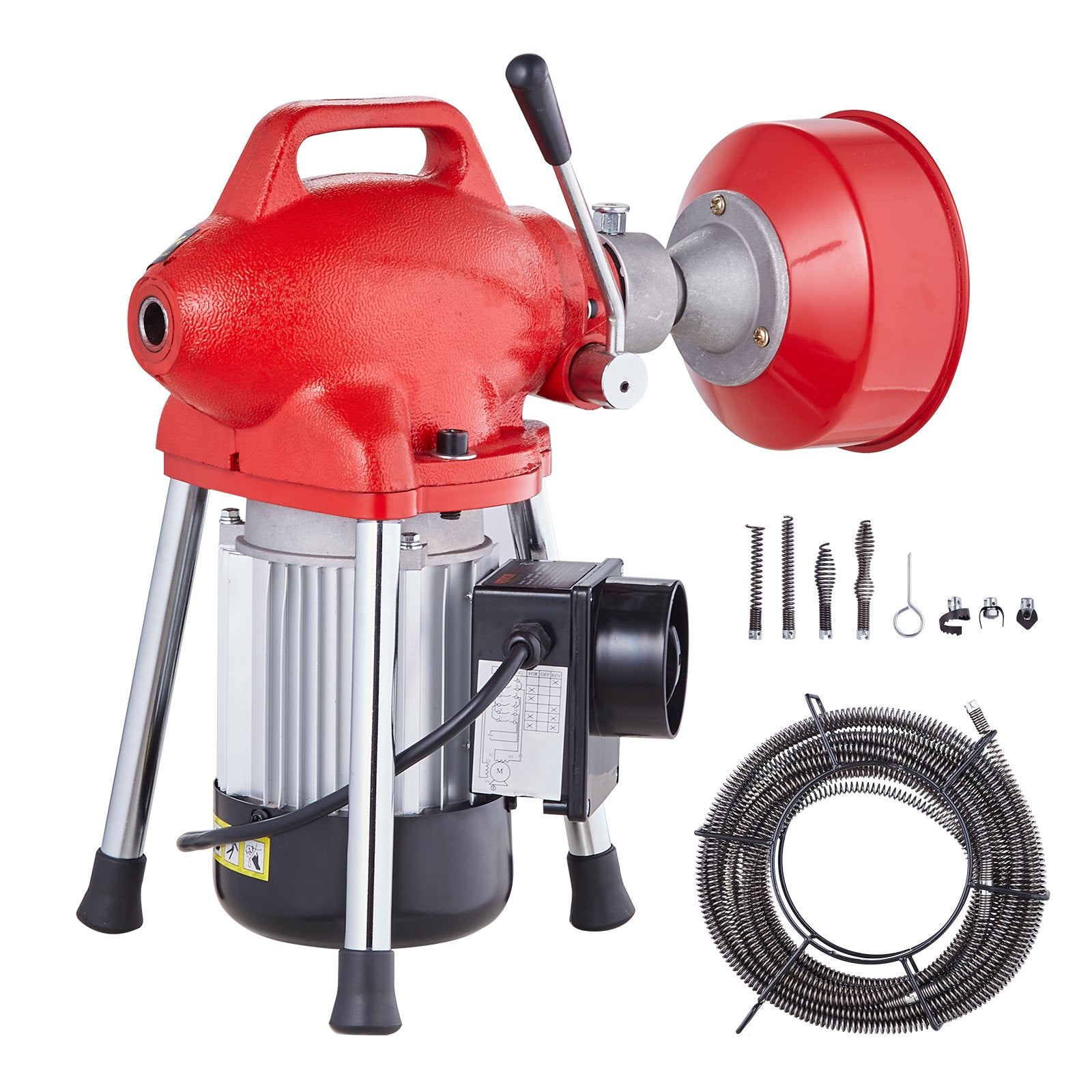 Drain Cleaner Machine 66FT x 5/8in, 250W Electric Sewer Snake Auger