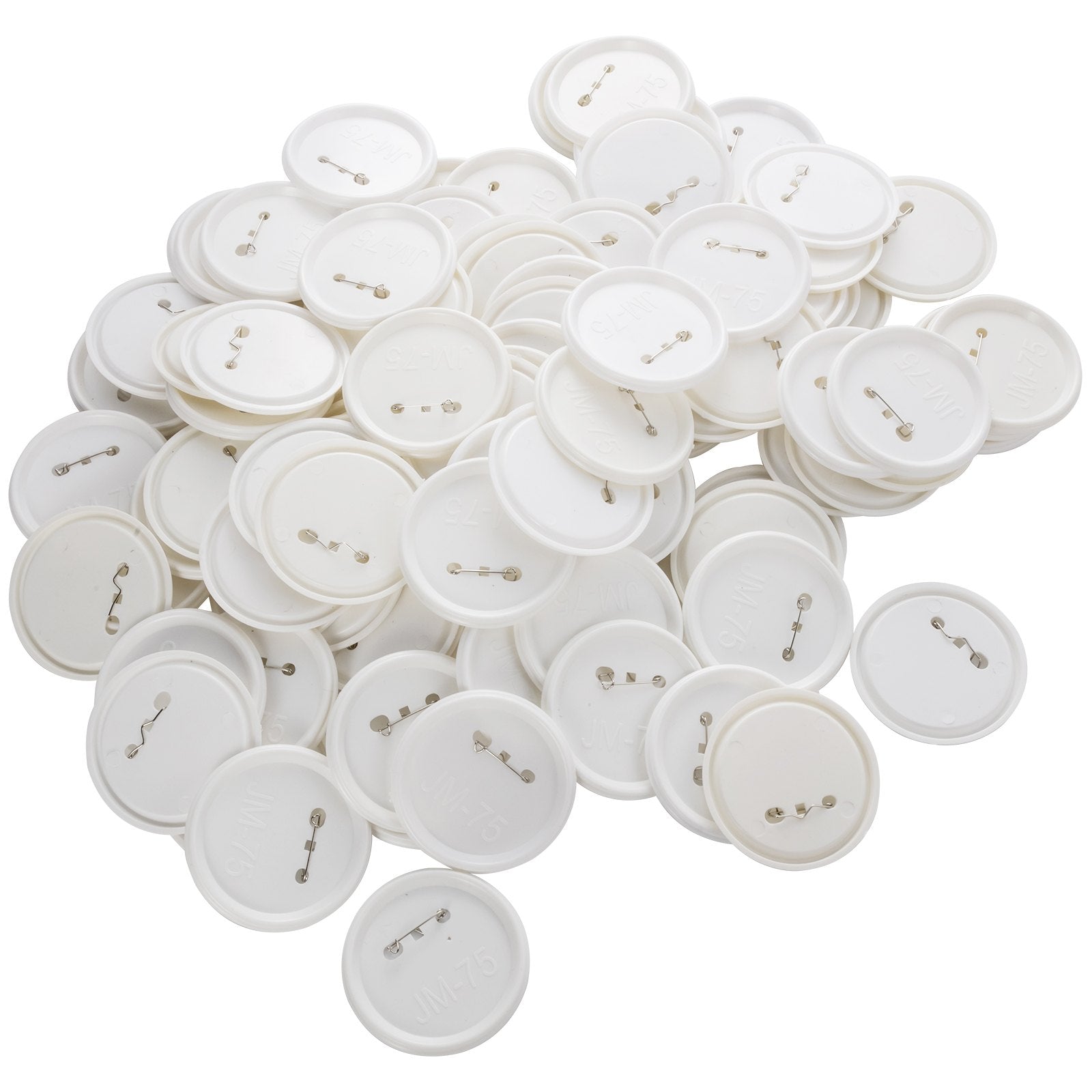 200 Sets 3" 75MM Pin Back Button Parts DIY Badge Parts with Tops Films