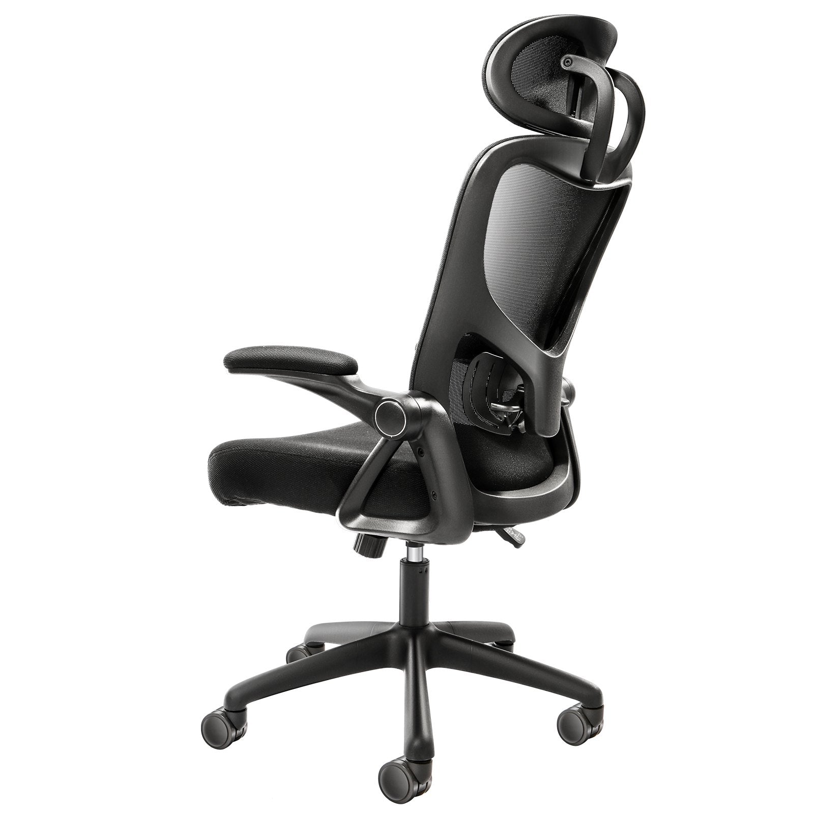 Office Chair Adjustable Lumbar Support High Back Ergonomic 2D Armrest