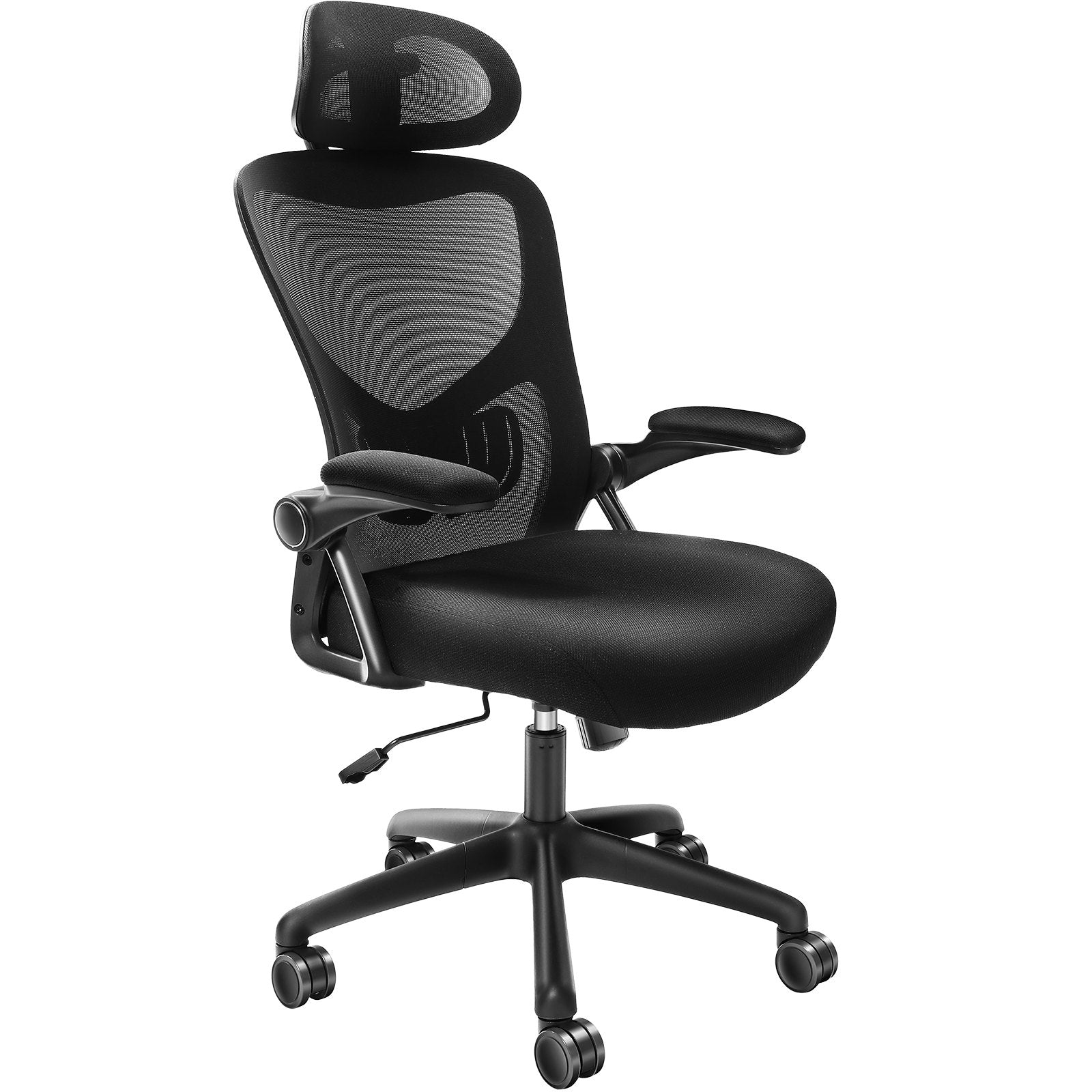 Office Chair Adjustable Lumbar Support High Back Ergonomic 2D Armrest