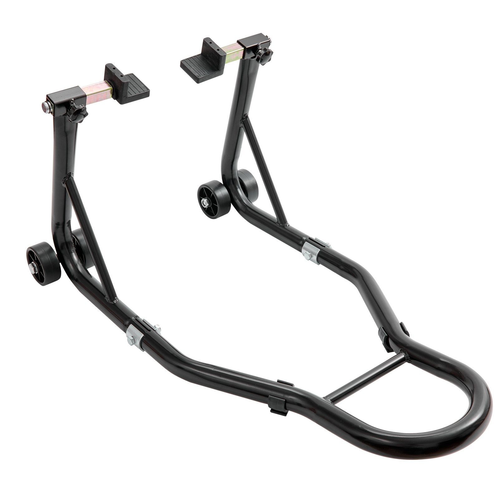 Motorcycle Rear Wheel Stand U+L Fork Swingarm 390kg Heavy Duty Lift Jack Black
