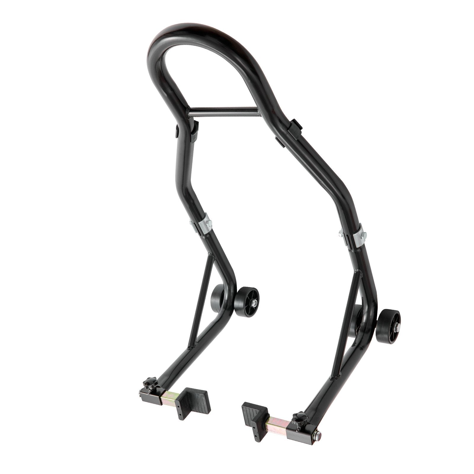 Motorcycle Rear Wheel Stand U+L Fork Swingarm 390kg Heavy Duty Lift Jack Black