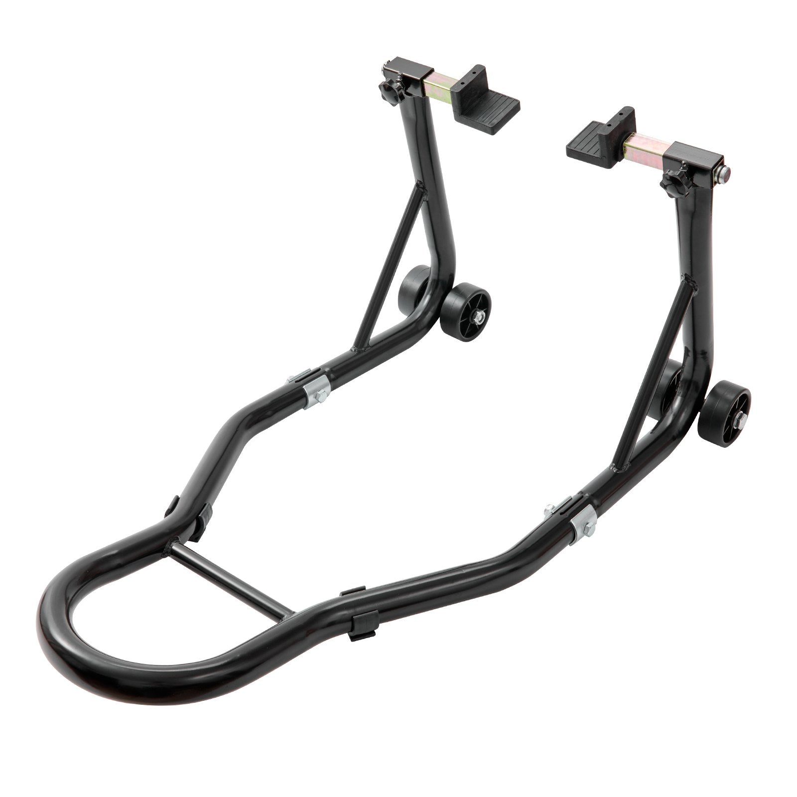 Motorcycle Rear Wheel Stand U+L Fork Swingarm 390kg Heavy Duty Lift Jack Black