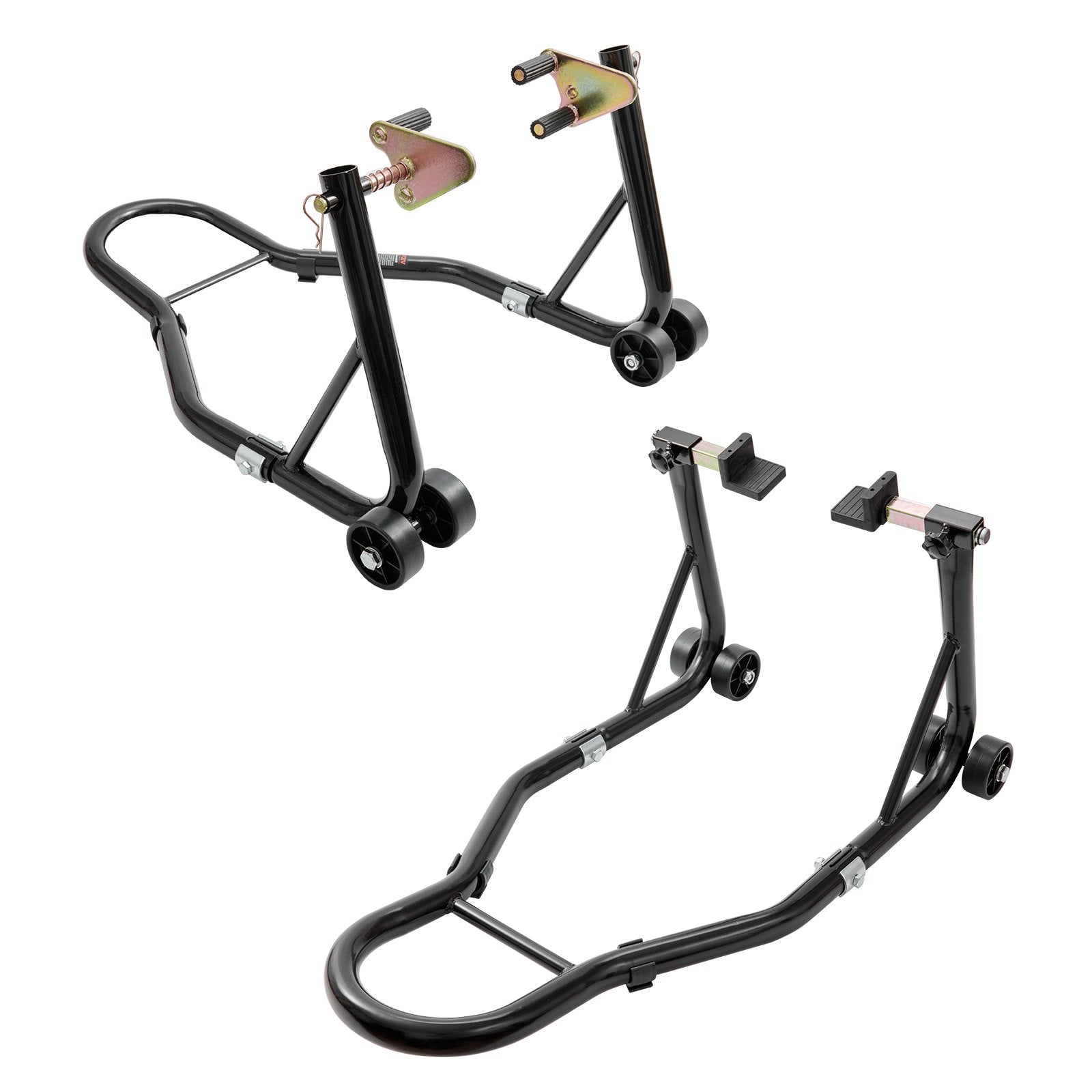 Motorcycle Stand Lift 0.39 Ton Front Rear Combo U+L Fork Swingarm Spool Black