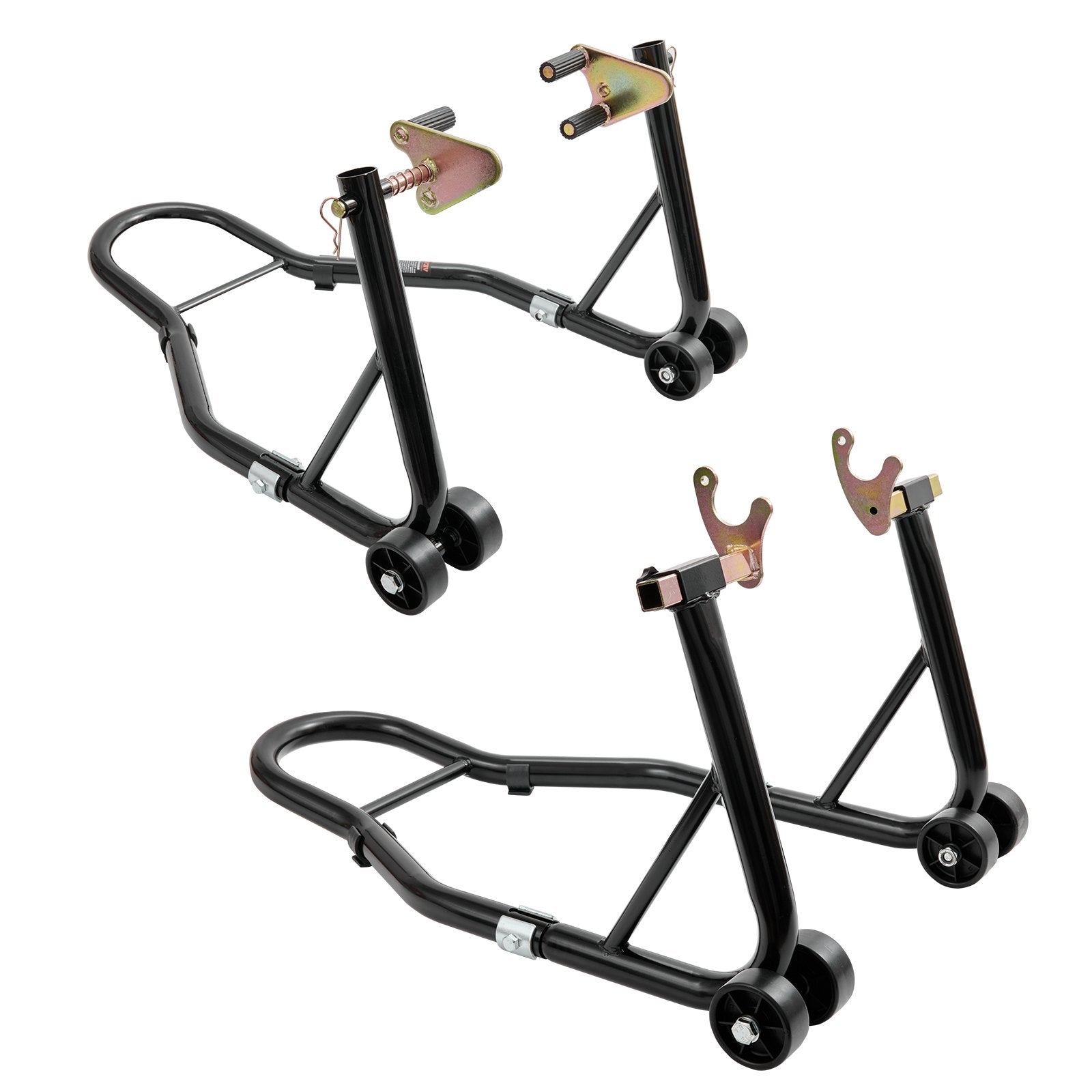 Motorcycle Stand Lift 0.39 Ton Front Rear Combo U+L Fork Swingarm Spool Black