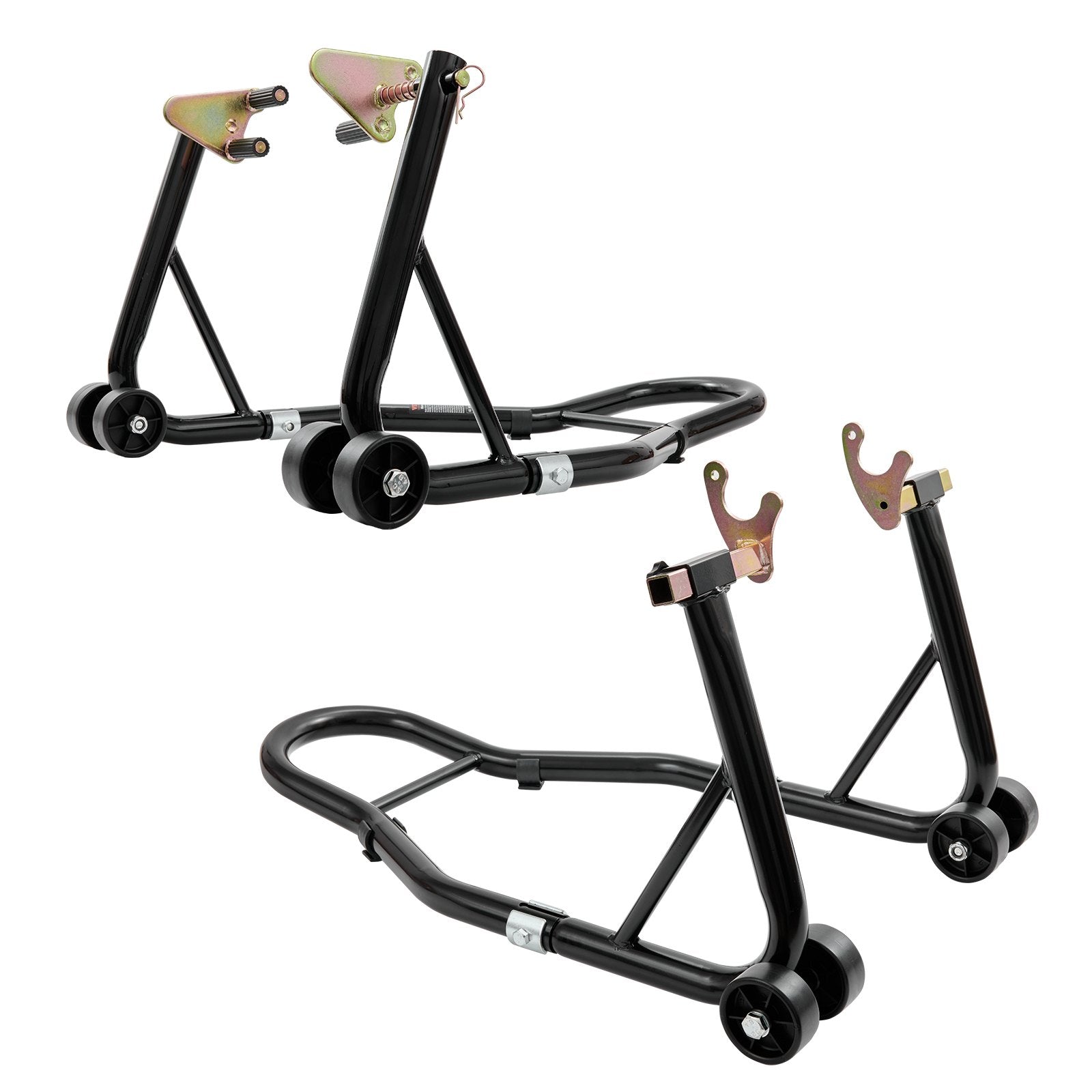 Motorcycle Stand Lift 0.39 Ton Front Rear Combo U+L Fork Swingarm Spool Black