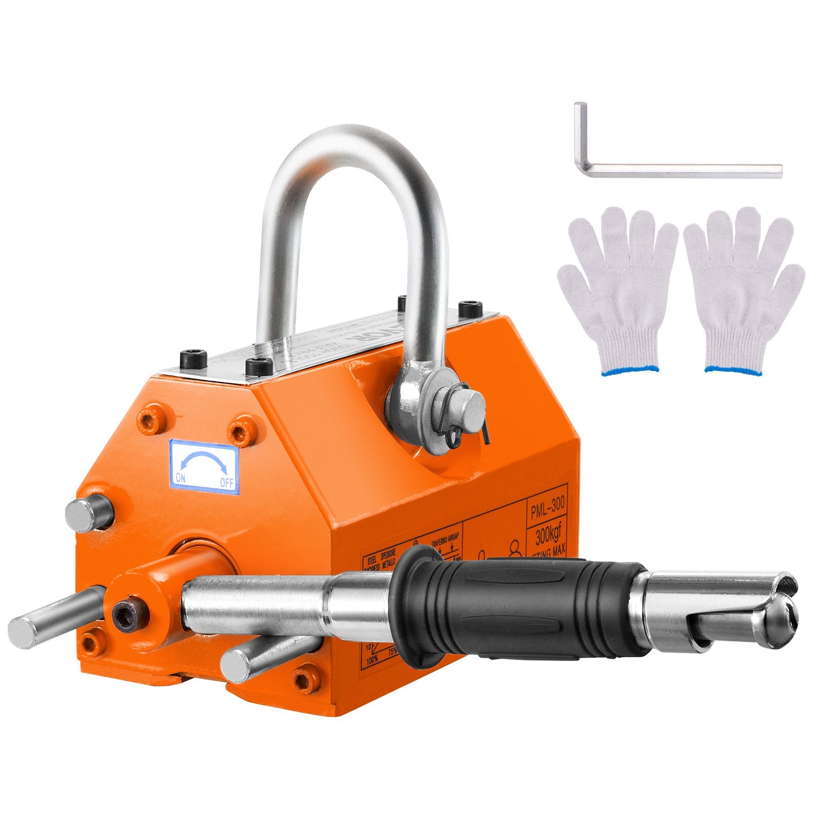 Magnetic Lifter 300KG 2.5 Safety Factor Neodymium Steel Permanent Lift Magnet