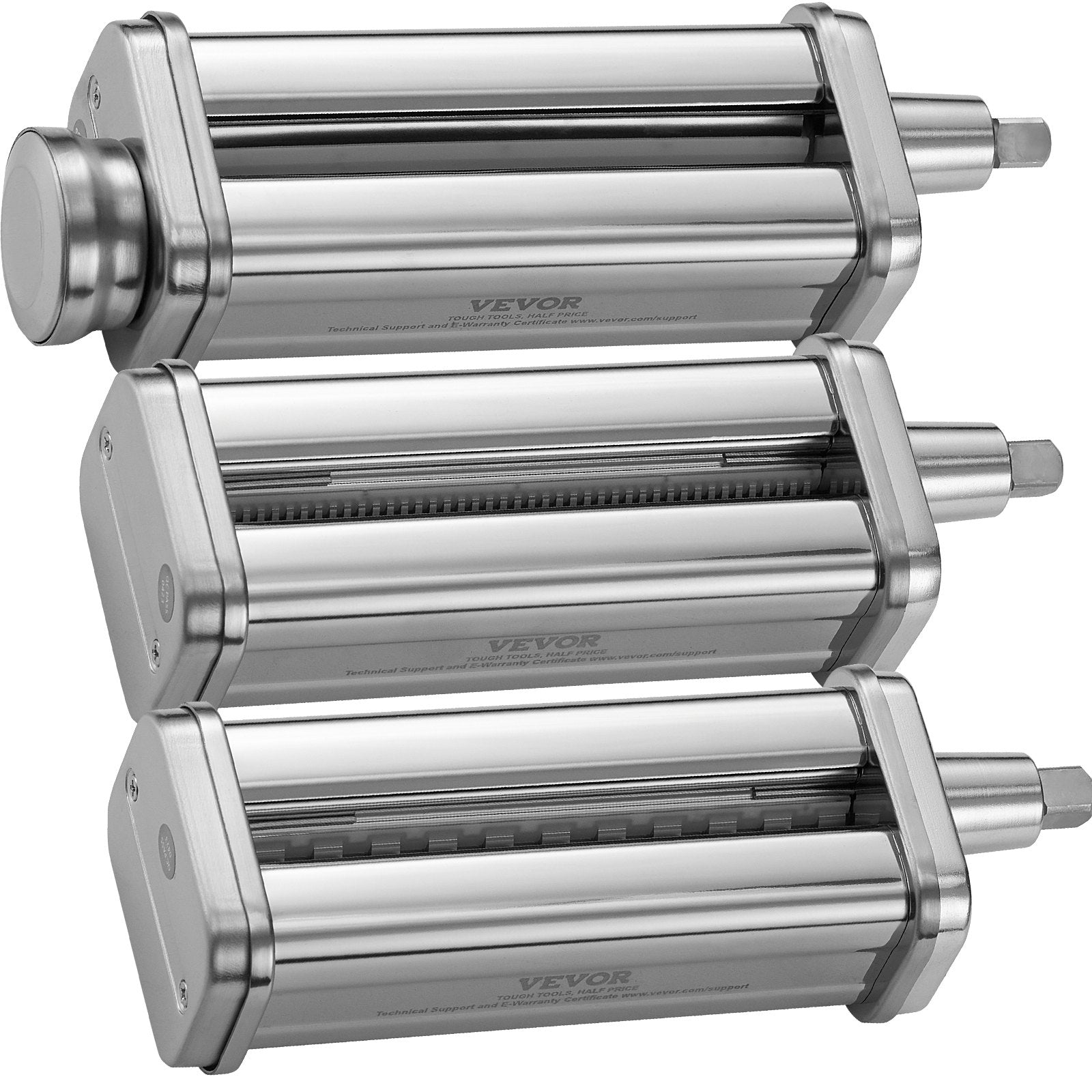 Pasta Attachment for KitchenAid Stand Mixer Stainless Steel Roller Cutter 3PCS