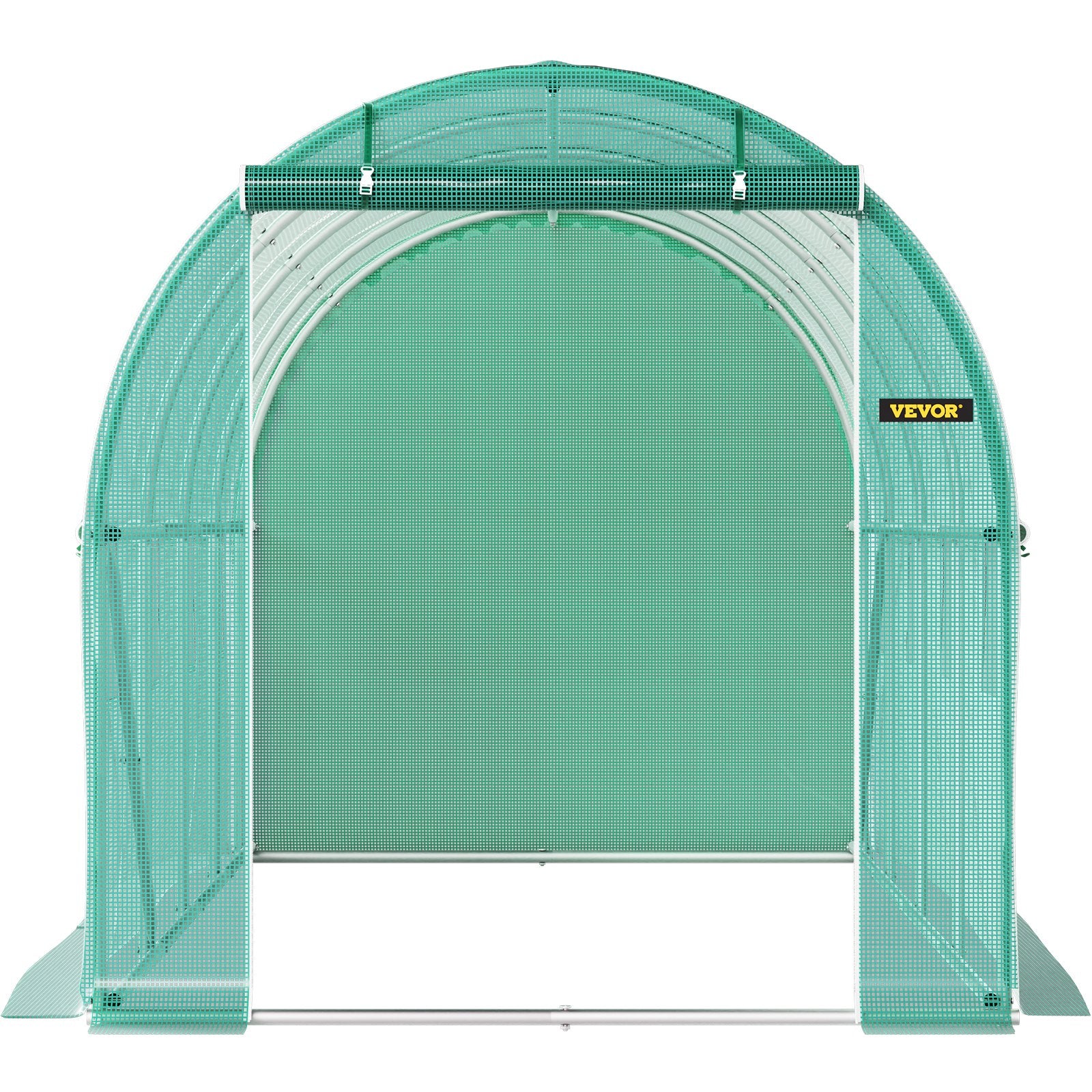 Tunnel Greenhouse Walk-in 15x7x7ft Portable Zippered Door Windows Steel Hoops