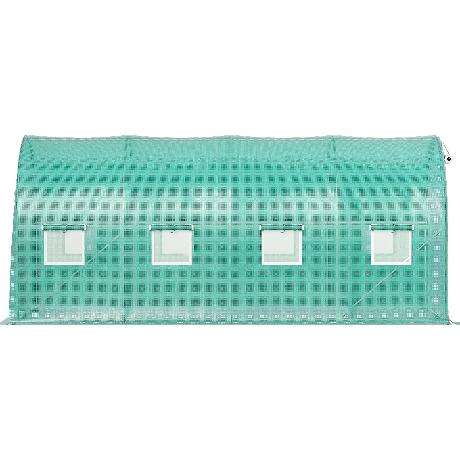 Tunnel Greenhouse Walk-in 15x7x7ft Portable Zippered Door Windows Steel Hoops